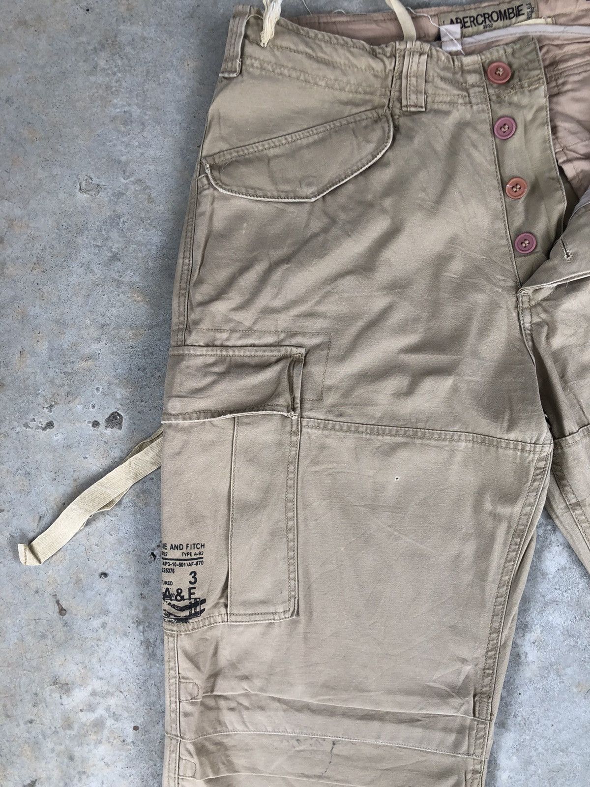 Abercrombie & Fitch Abercrombie TypeA92 Parachute Cargo Pants Tactical bondage Size US 34 / EU 50 - 4 Thumbnail