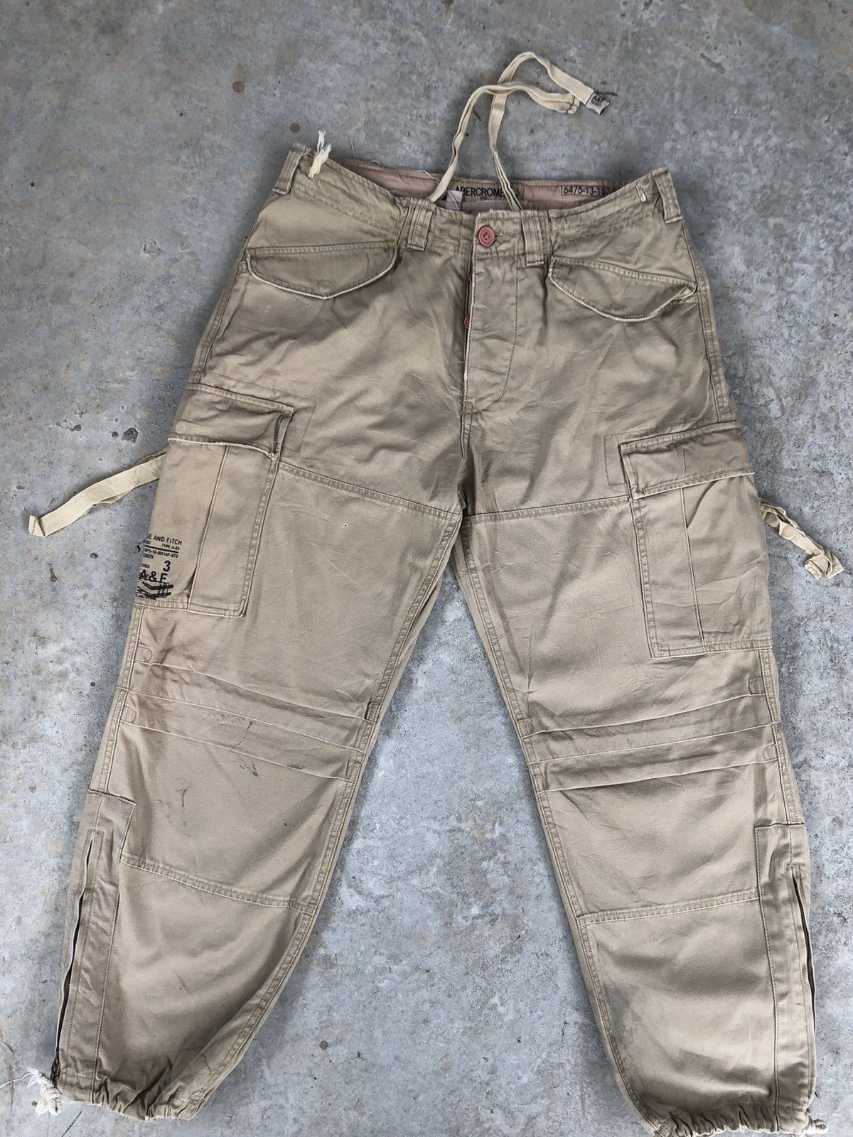 Abercrombie & Fitch Abercrombie TypeA92 Parachute Cargo Pants Tactical bondage Size US 34 / EU 50 - 2 Thumbnail