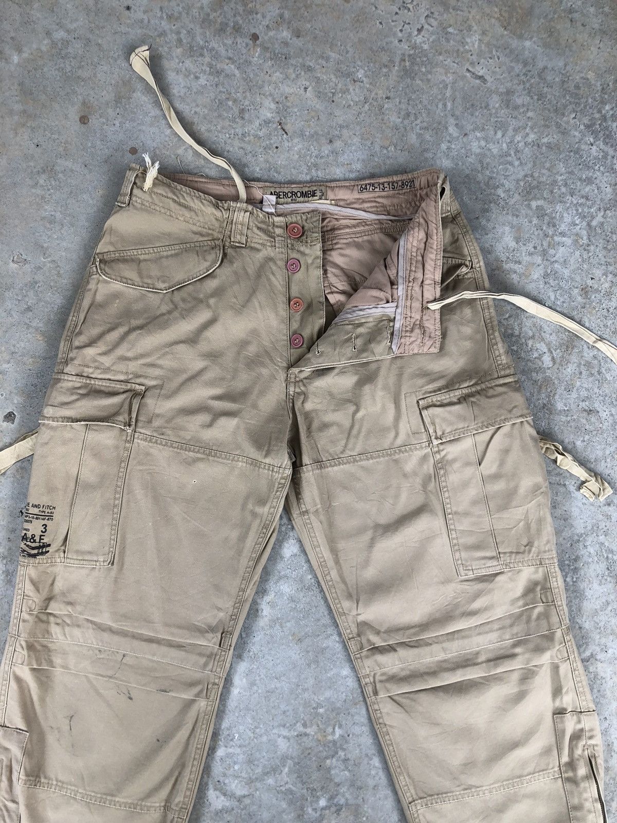 Abercrombie & Fitch Abercrombie TypeA92 Parachute Cargo Pants Tactical bondage Size US 34 / EU 50 - 3 Thumbnail