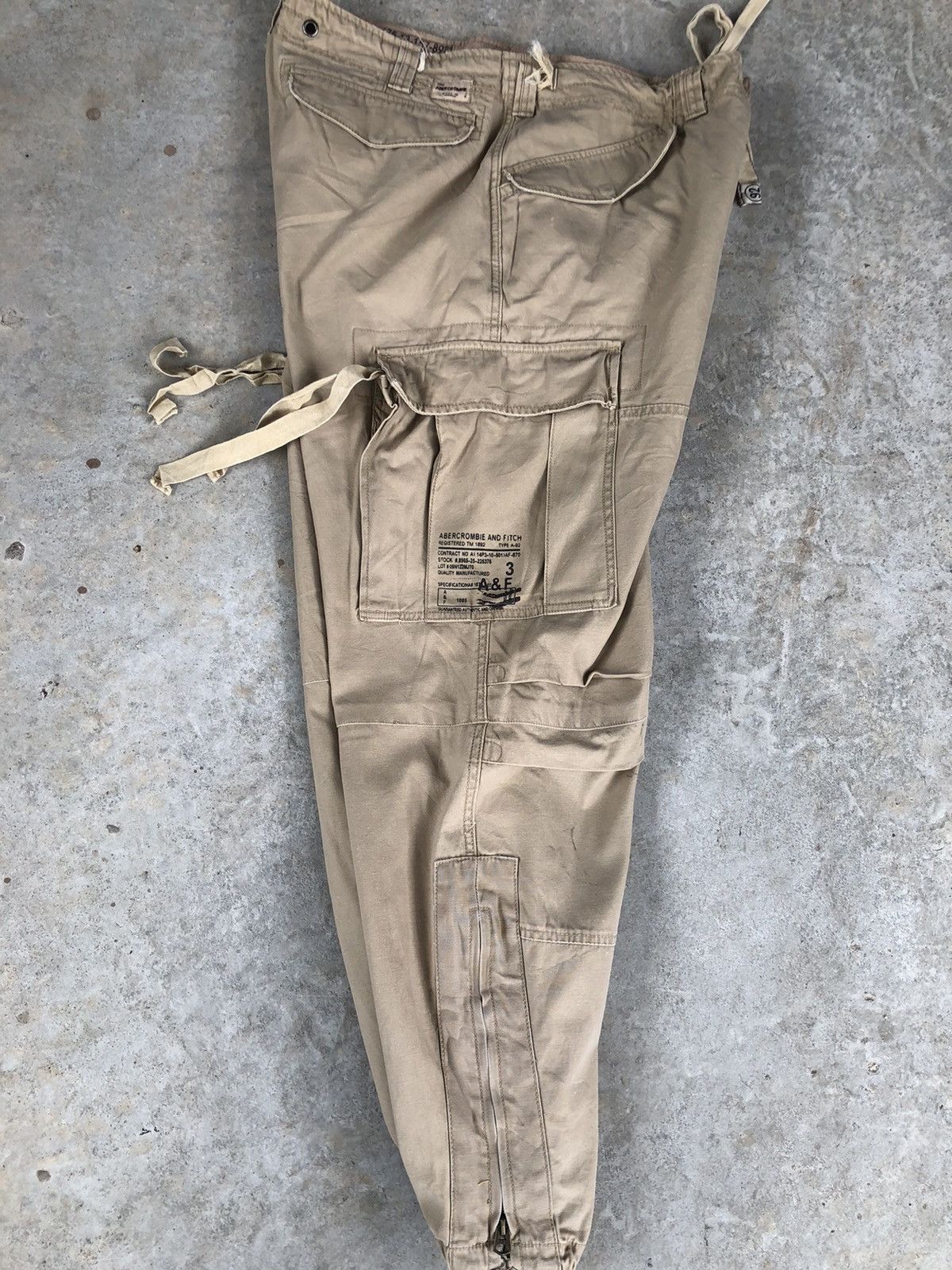 Abercrombie & Fitch Abercrombie TypeA92 Parachute Cargo Pants Tactical bondage Size US 34 / EU 50 - 9 Thumbnail