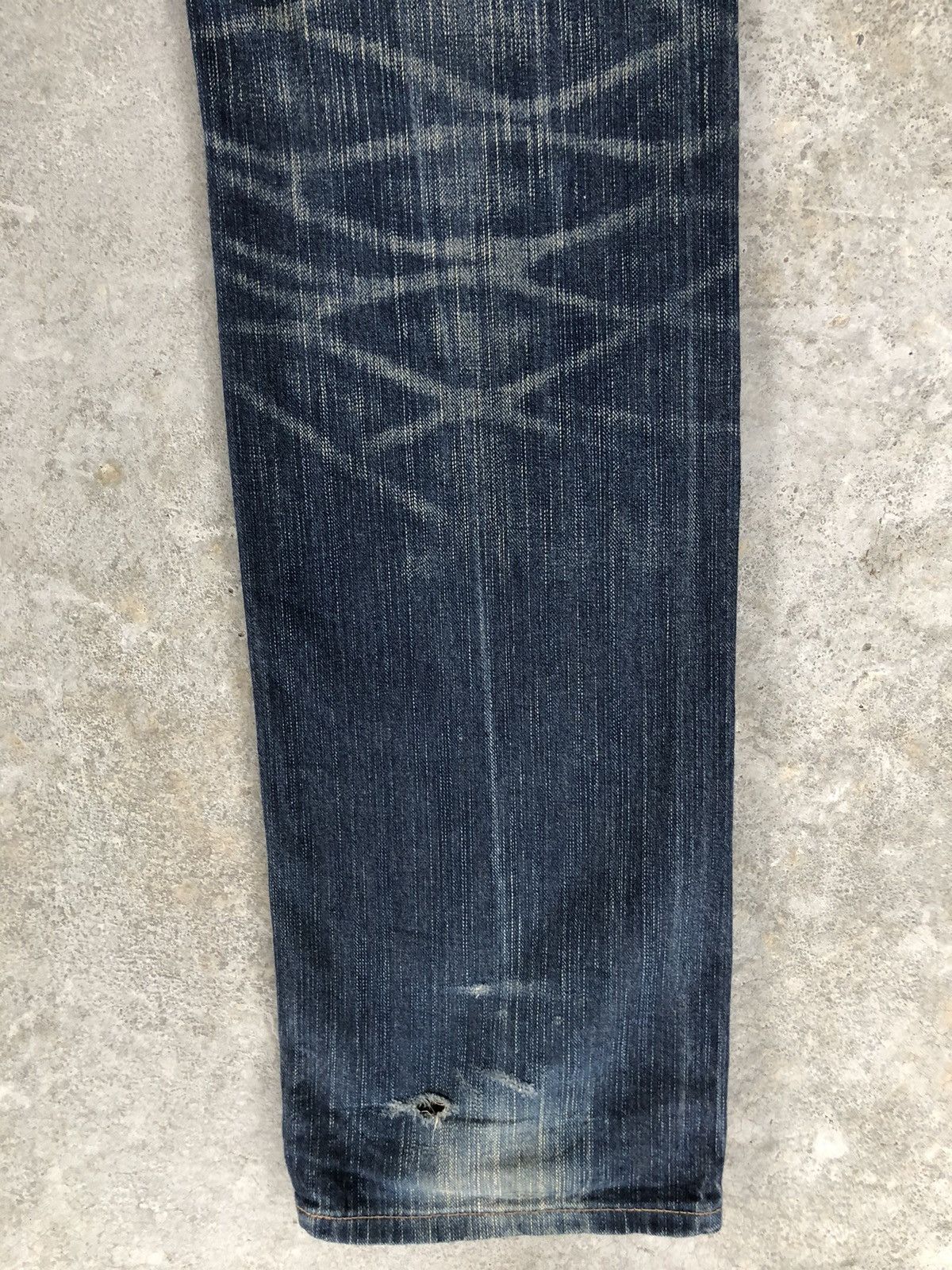 Edwin Japanese Edwin Double Waist Distressed Jeans Size US 33 - 12 Thumbnail