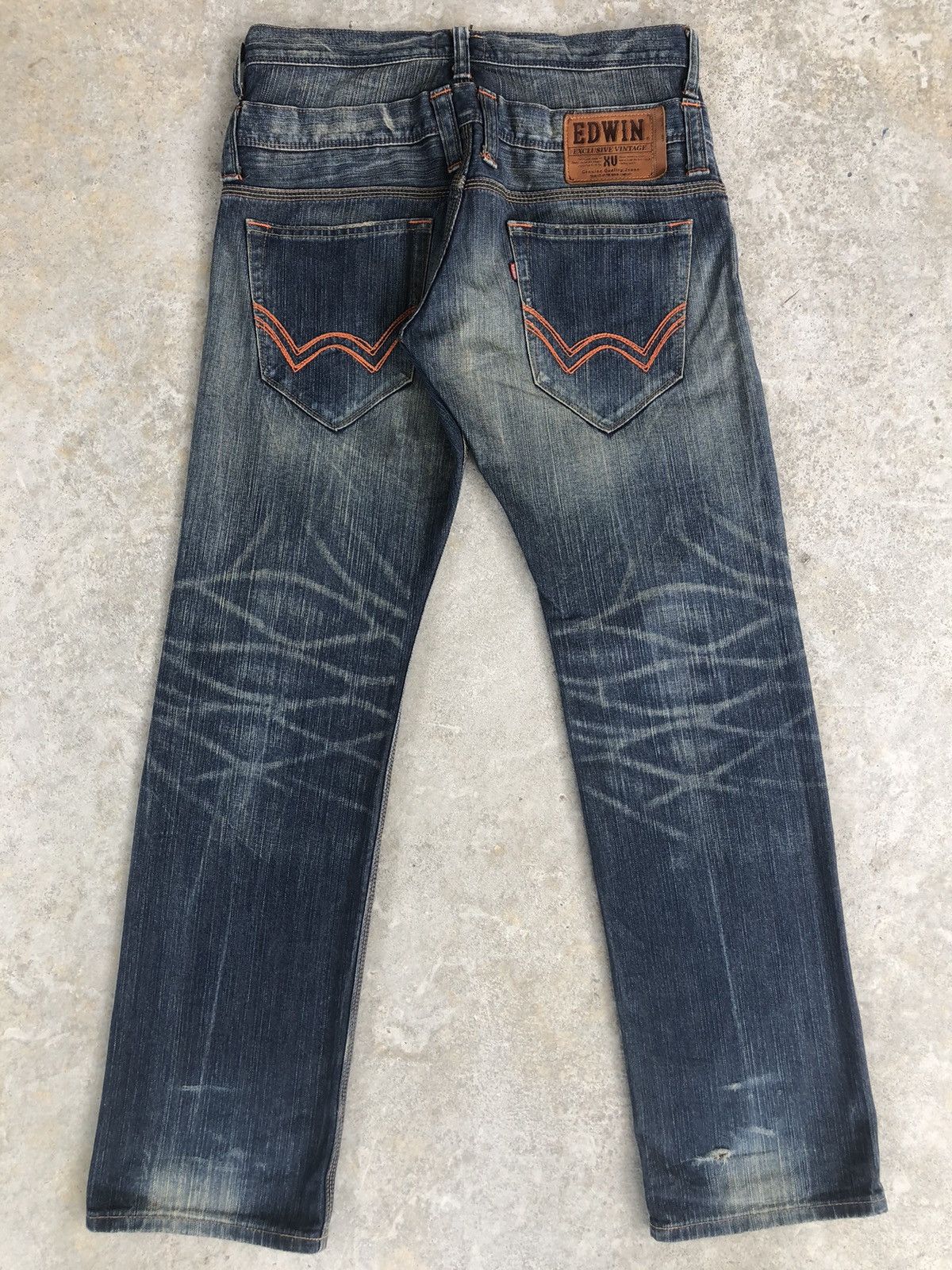 Edwin Japanese Edwin Double Waist Distressed Jeans Size US 33 - 2 Thumbnail