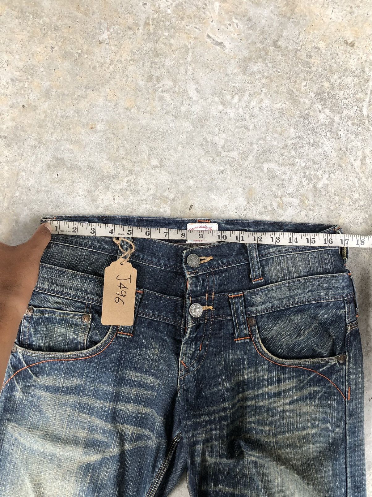 Edwin Japanese Edwin Double Waist Distressed Jeans Size US 33 - 15 Thumbnail