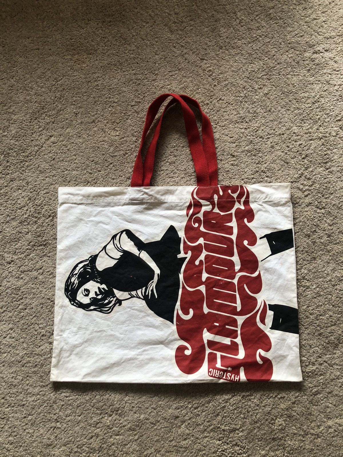 Hysteric Glamour 1990s Hysteric Glamour Racing Pin-up Girl Logo Tote bag Size ONE SIZE - 2 Thumbnail
