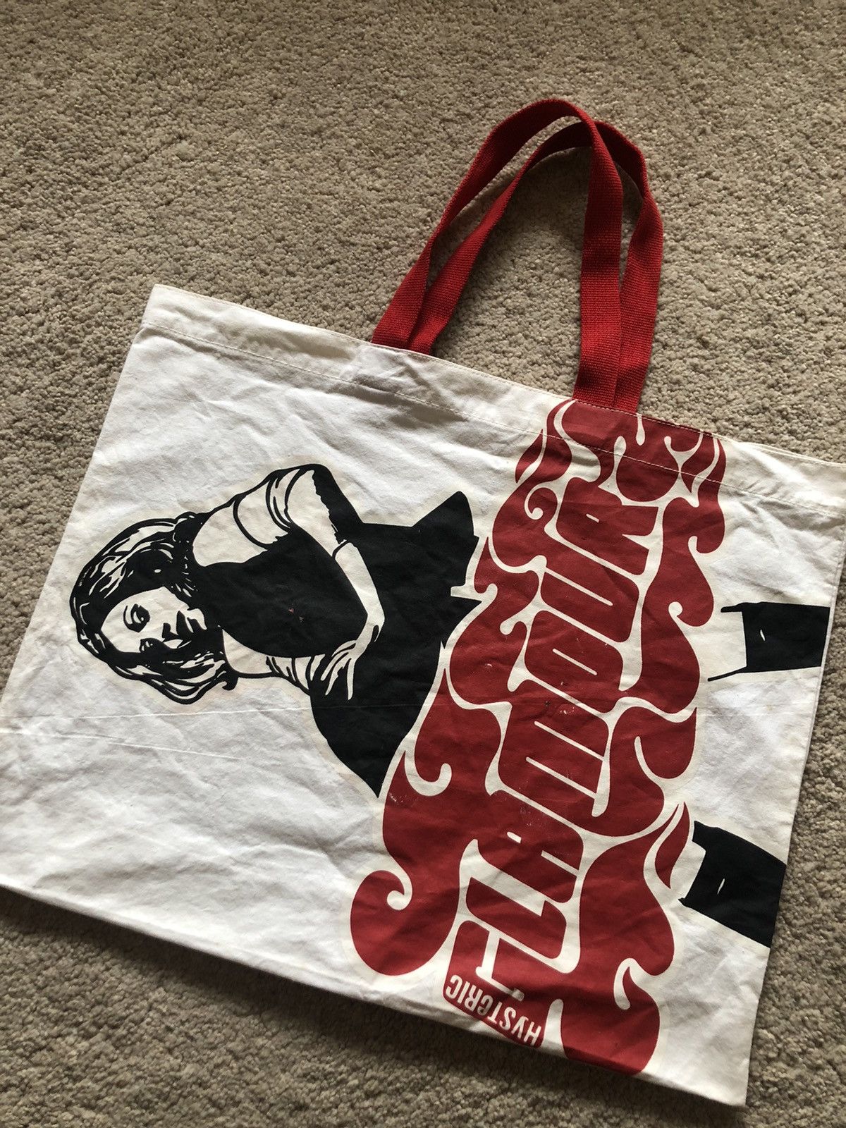 Hysteric Glamour 1990s Hysteric Glamour Racing Pin-up Girl Logo Tote bag Size ONE SIZE - 3 Thumbnail