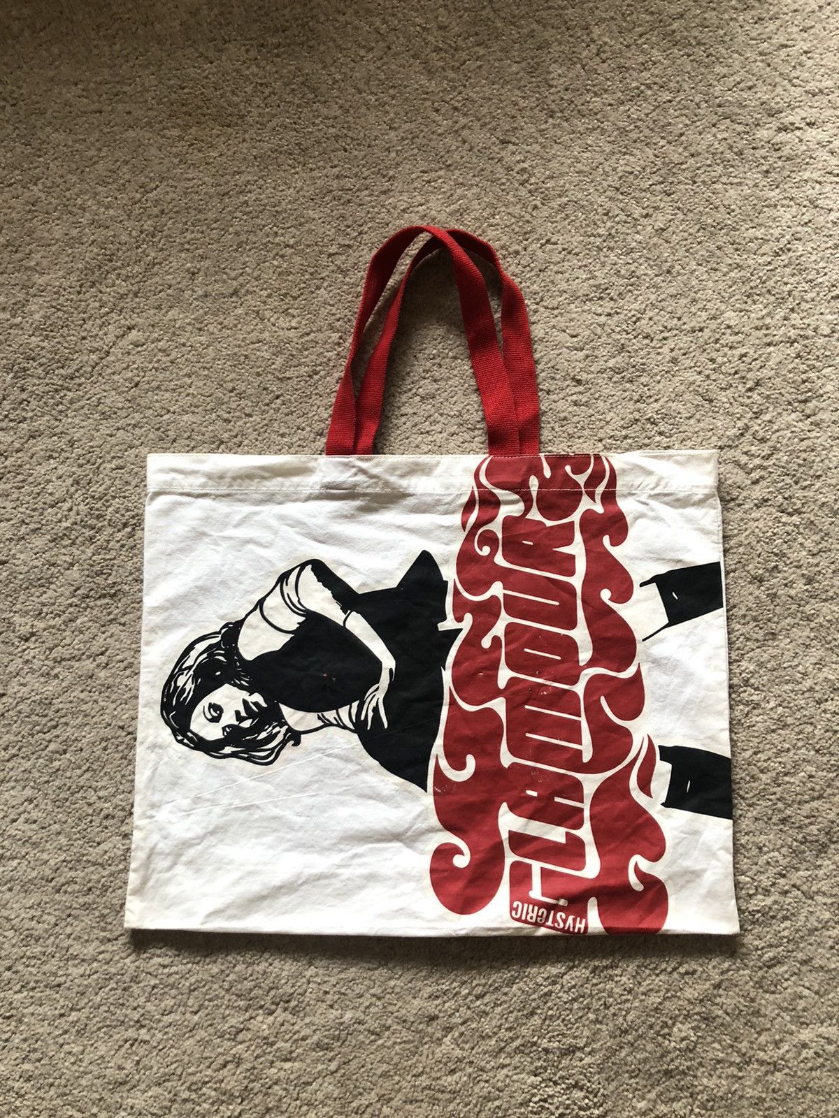 Hysteric Glamour 1990s Hysteric Glamour Racing Pin-up Girl Logo Tote bag Size ONE SIZE - 1 Thumbnail