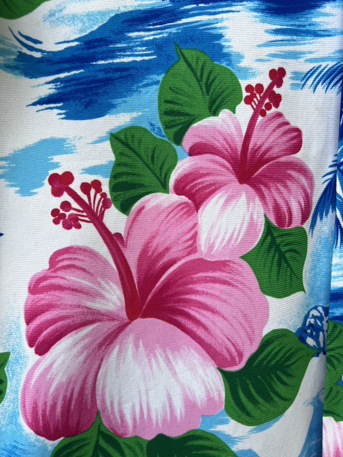 Vintage Vintage 60s 70s POMARE Hibiscus Palm Tree Hawaiian Shirt Size US M / EU 48-50 / 2 - 13 Thumbnail