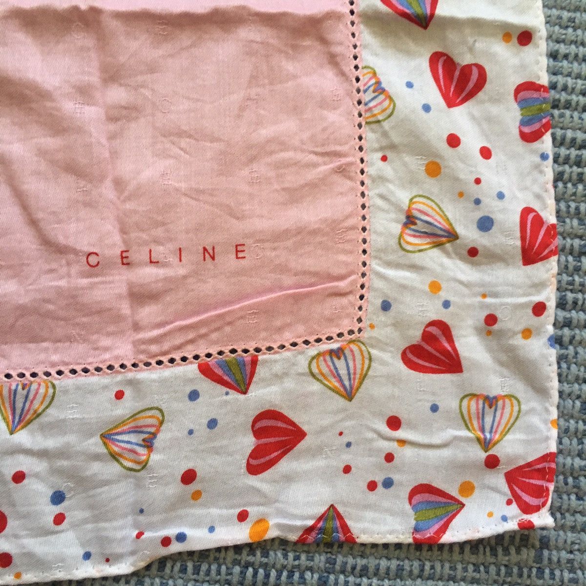 Celine vintage celine cotton scarves Size ONE SIZE - 2 Thumbnail