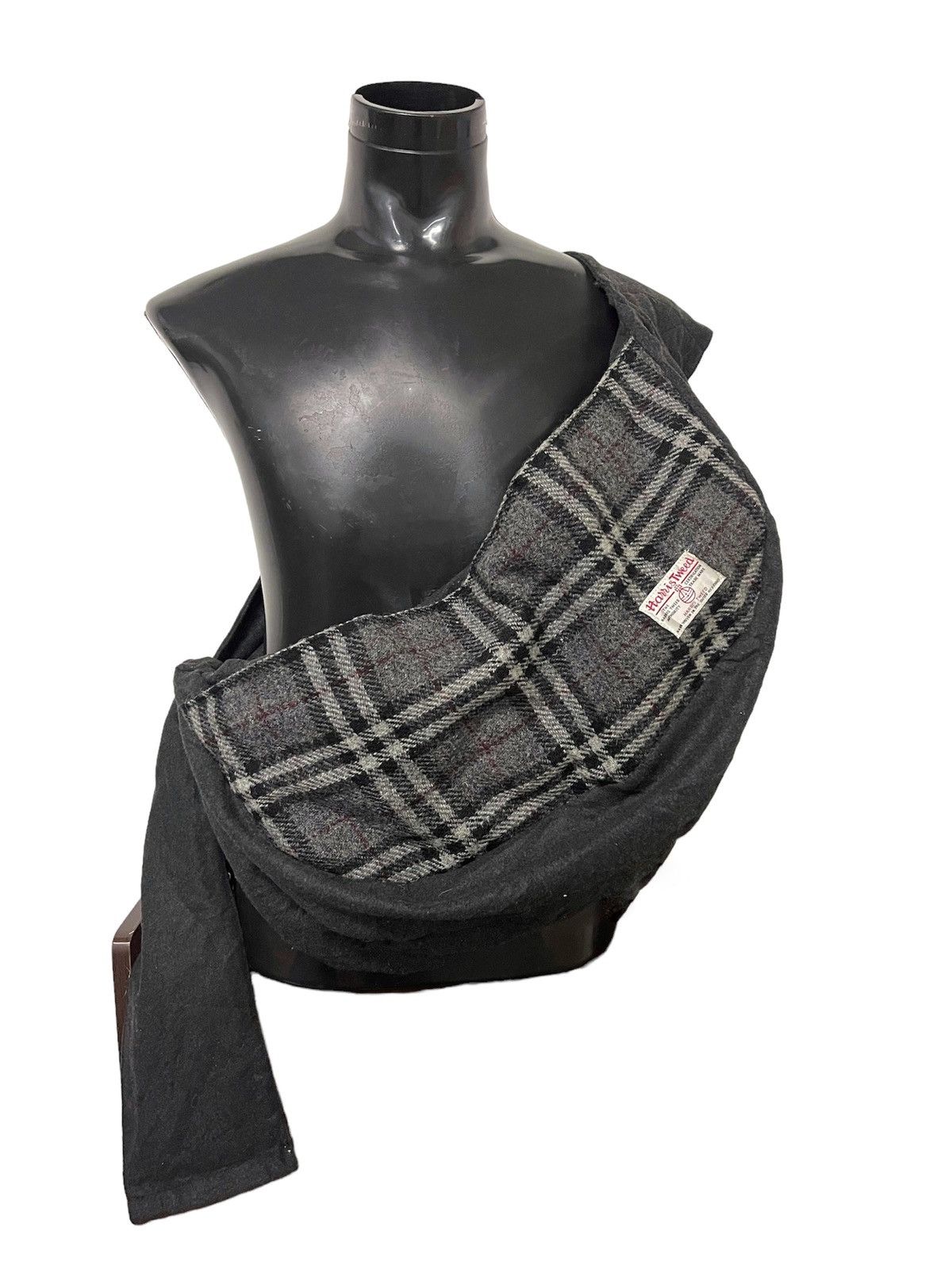 Harris Tweed × Japanese Brand Wool Plaid Harris Tweed Big Size Crossbody bag Size ONE SIZE - 1 Thumbnail