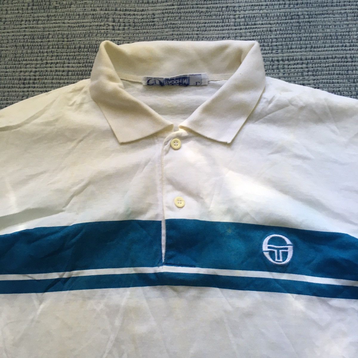 Sergio Tacchini panel chest polo Size US L / EU 52-54 / 3 - 3 Thumbnail