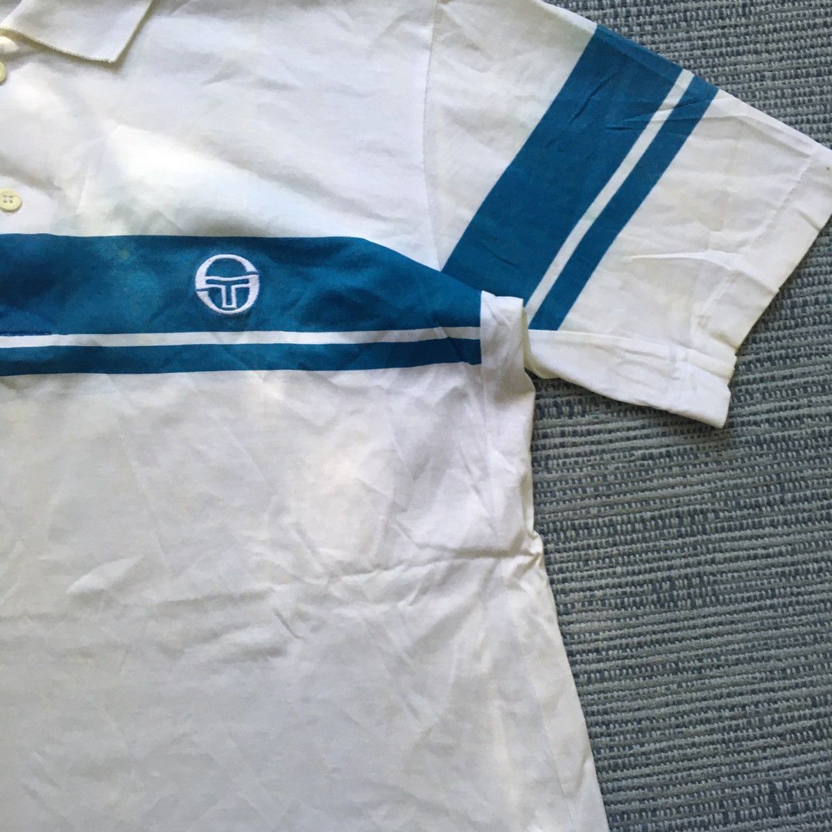 Sergio Tacchini panel chest polo Size US L / EU 52-54 / 3 - 4 Thumbnail