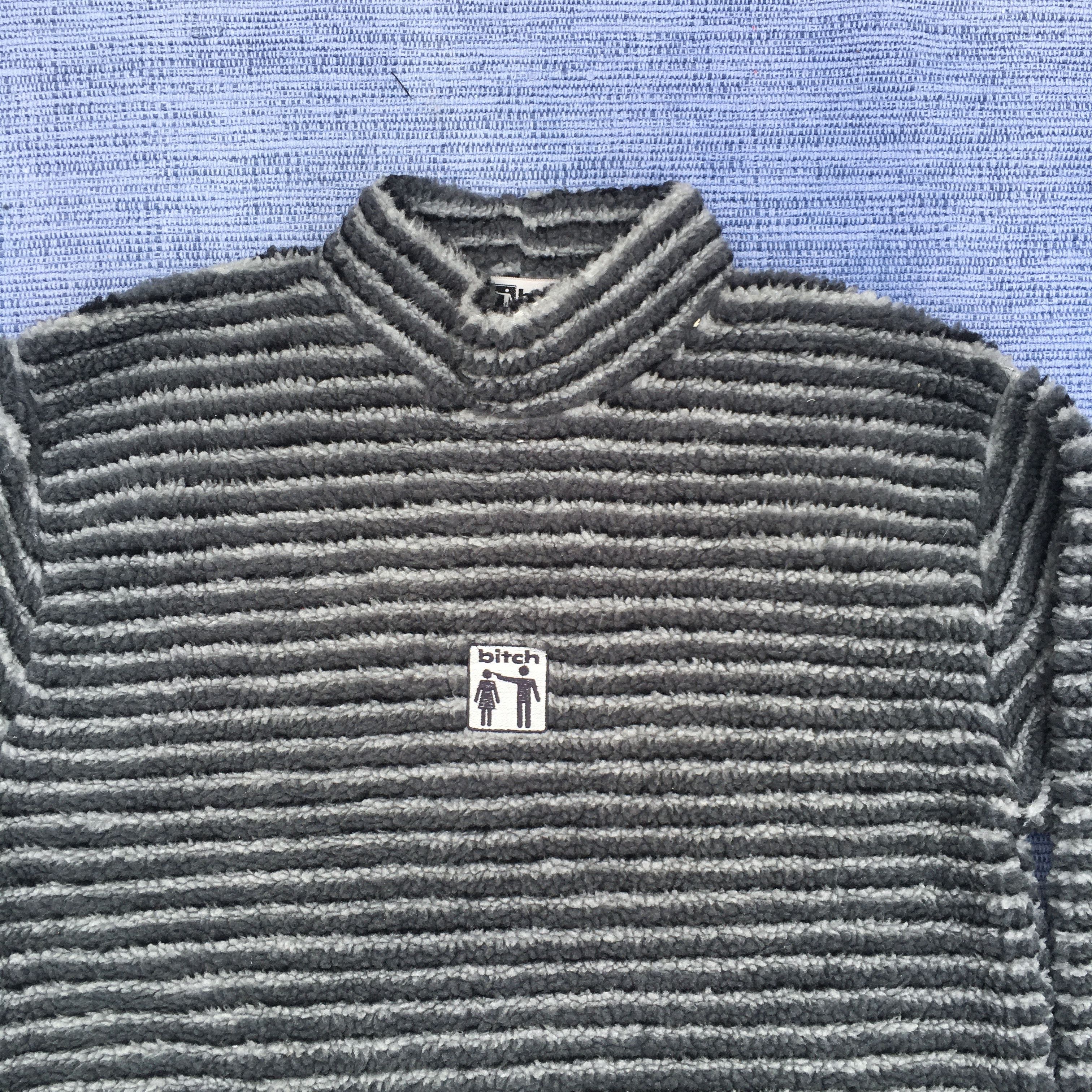 Vintage 90s bitch skate board sherpa fleece fuzzy pullover Size US L / EU 52-54 / 3 - 2 Thumbnail
