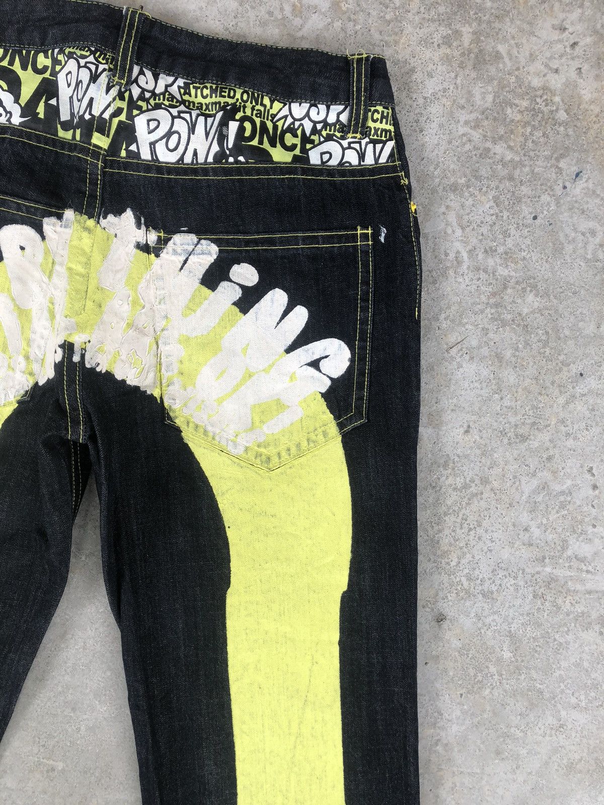 Japanese Brand Japanese Daicock Evisu Style Painted Jeans Size US 33 - 12 Thumbnail