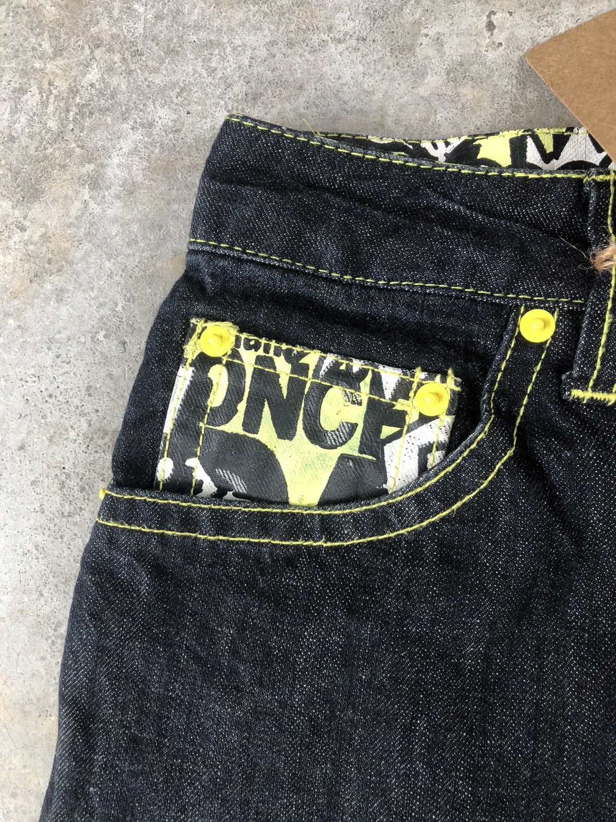 Japanese Brand Japanese Daicock Evisu Style Painted Jeans Size US 33 - 8 Thumbnail