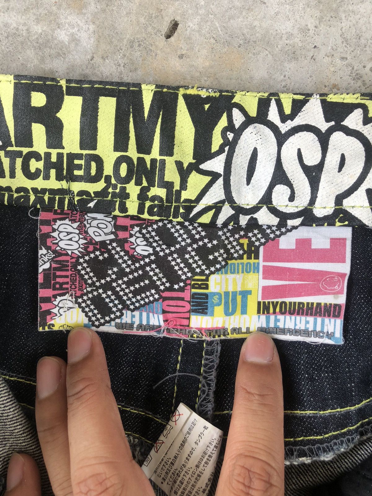 Japanese Brand Japanese Daicock Evisu Style Painted Jeans Size US 33 - 18 Thumbnail