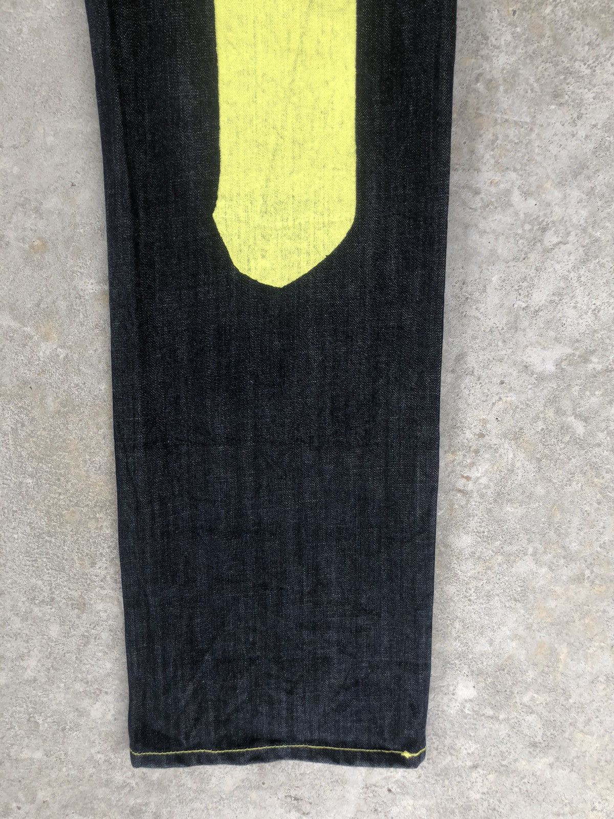 Japanese Brand Japanese Daicock Evisu Style Painted Jeans Size US 33 - 14 Thumbnail