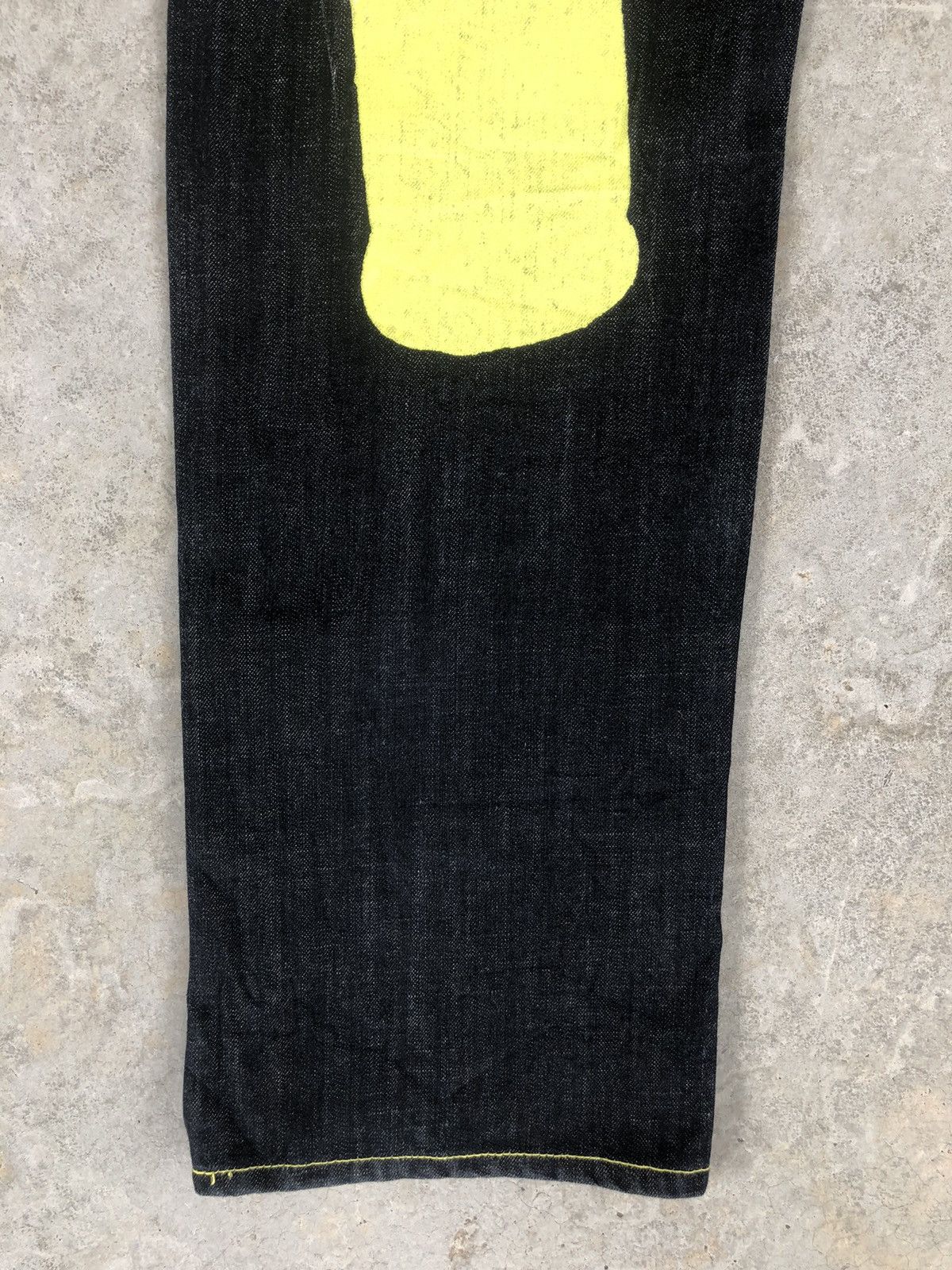Japanese Brand Japanese Daicock Evisu Style Painted Jeans Size US 33 - 13 Thumbnail