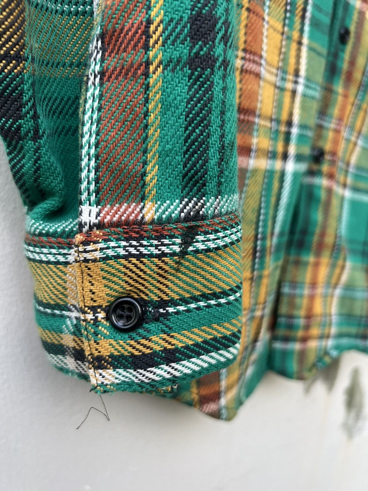 FiveBrother Vintage 60s Five Brother Double Pocket Checks Flannel Shirt Size US M / EU 48-50 / 2 - 11 Thumbnail