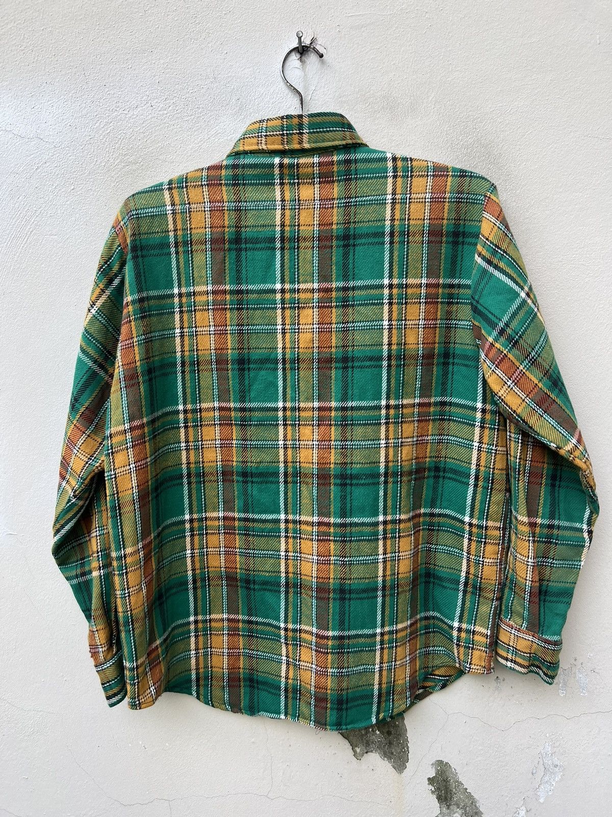 FiveBrother Vintage 60s Five Brother Double Pocket Checks Flannel Shirt Size US M / EU 48-50 / 2 - 13 Thumbnail