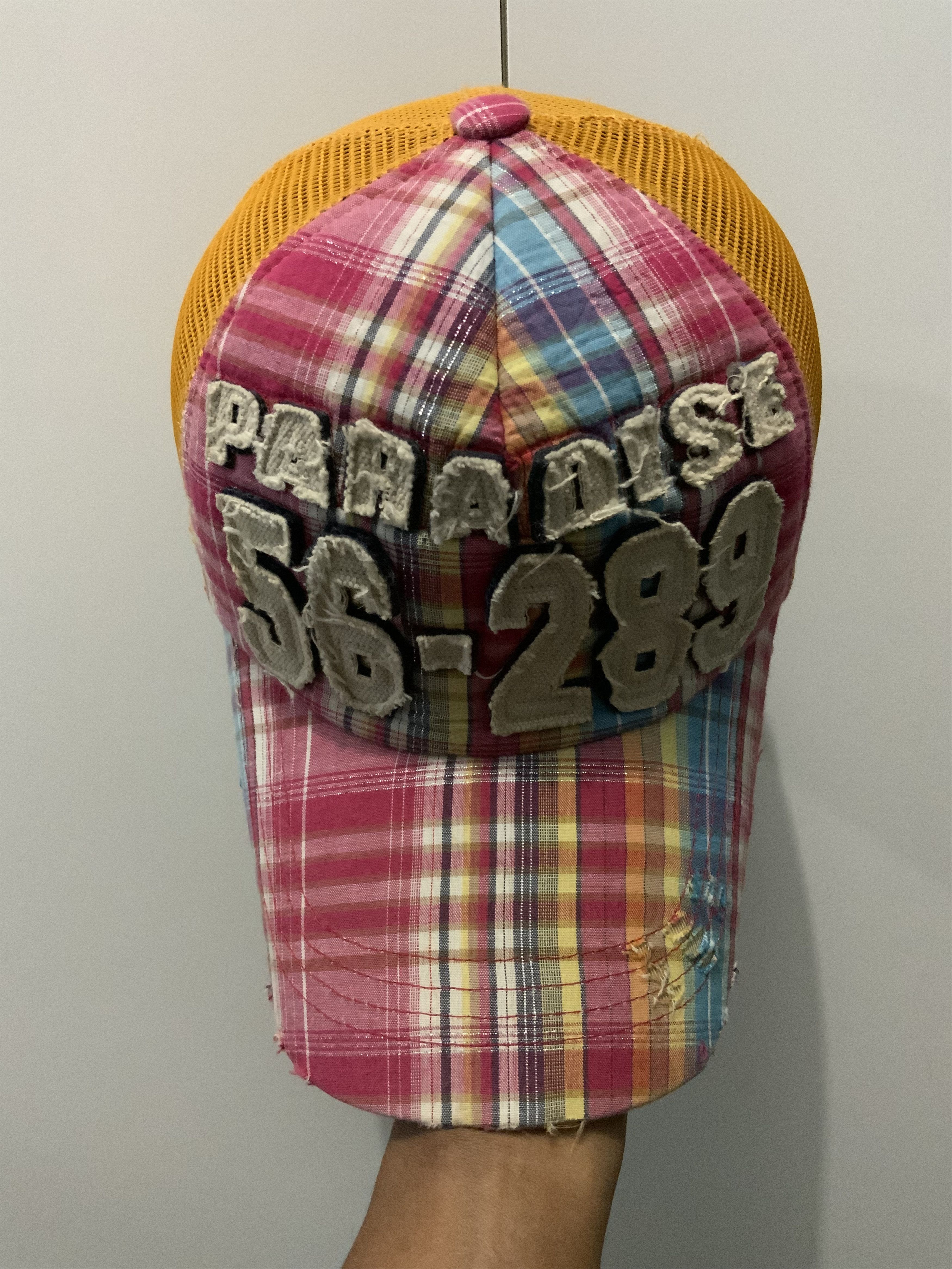 Japanese Brand Paradise 56-289 Multicolor Spellout Trucker Hat Size ONE SIZE - 8 Thumbnail