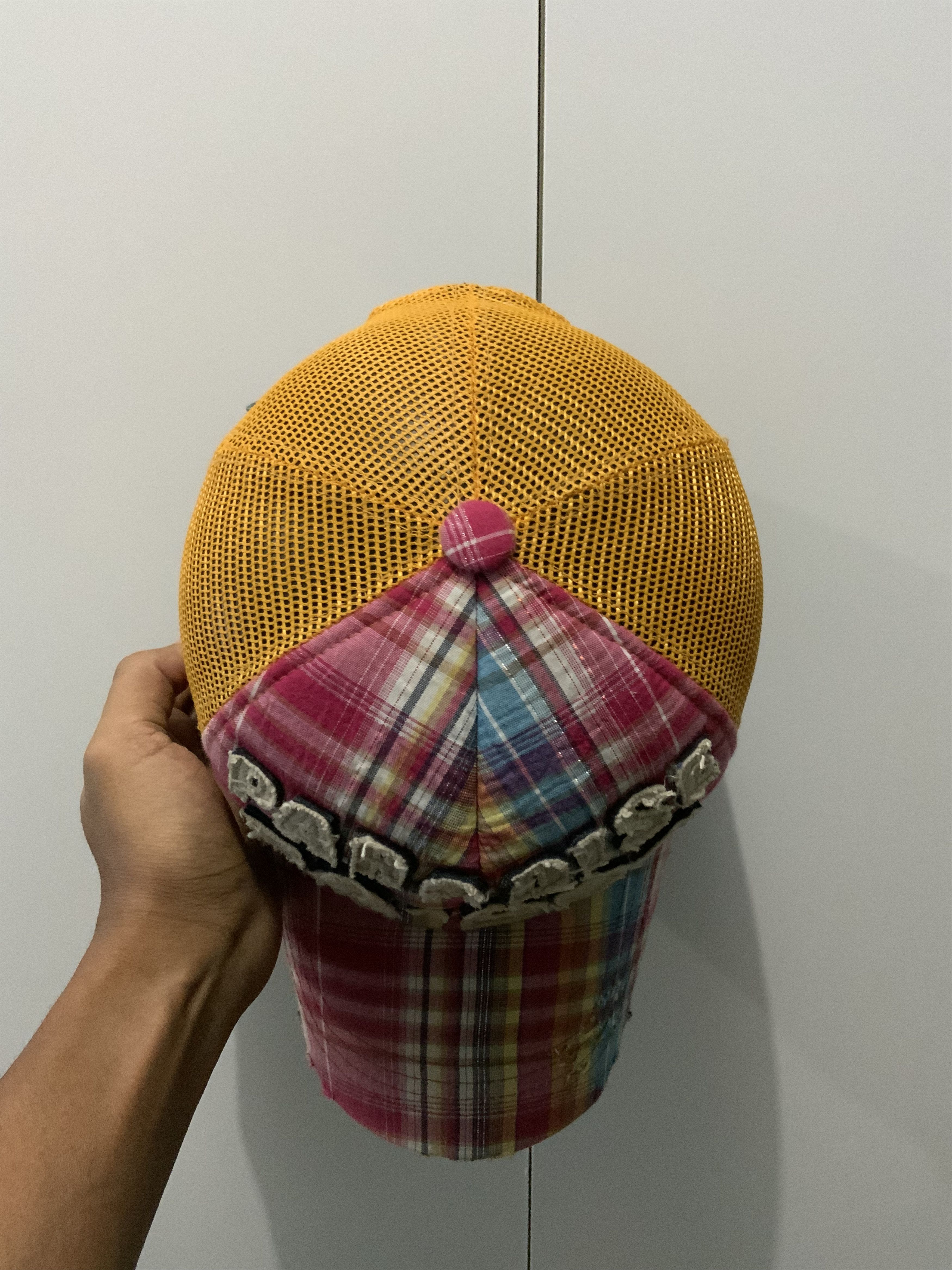 Japanese Brand Paradise 56-289 Multicolor Spellout Trucker Hat Size ONE SIZE - 9 Thumbnail