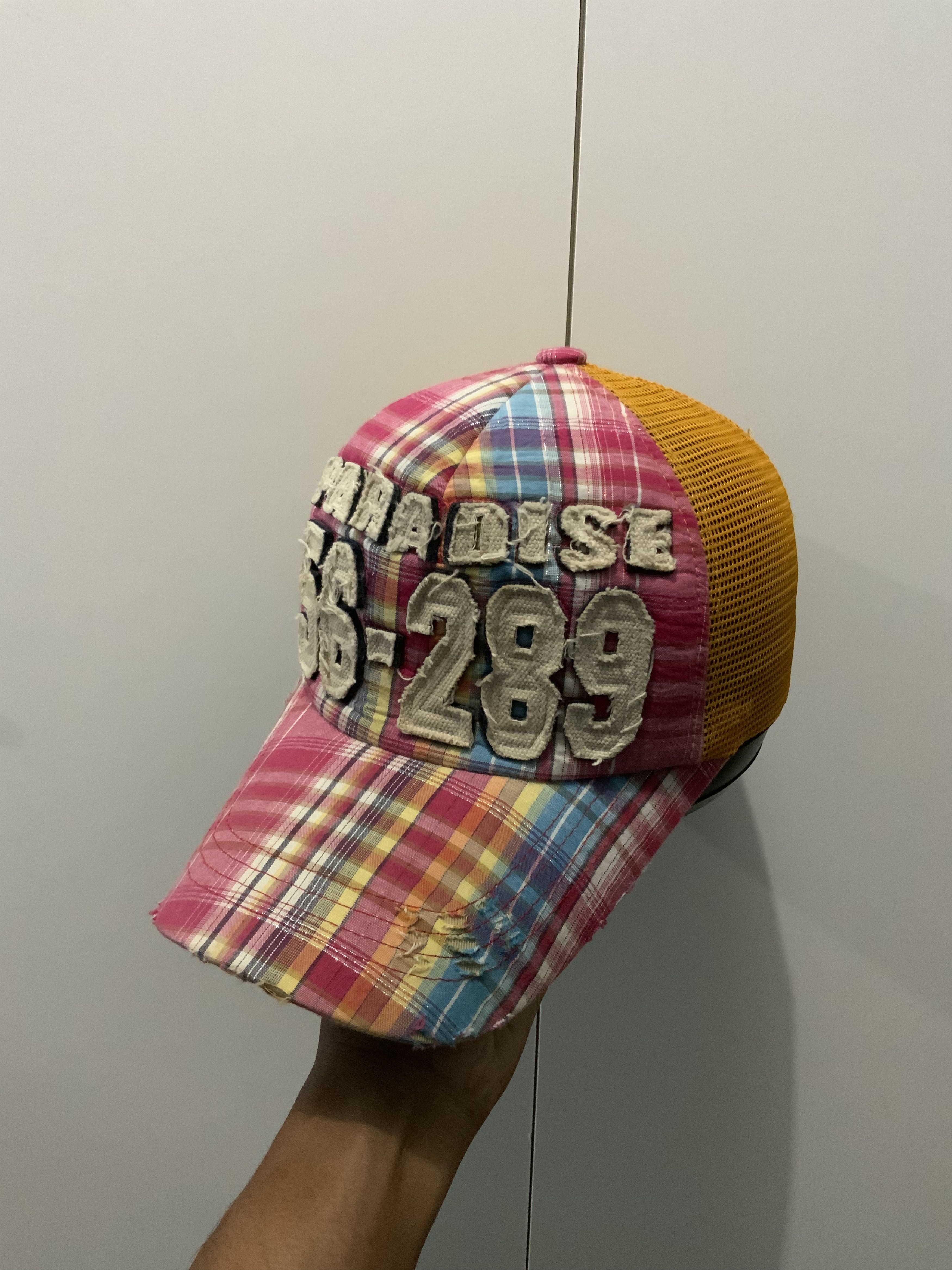 Japanese Brand Paradise 56-289 Multicolor Spellout Trucker Hat Size ONE SIZE - 2 Thumbnail