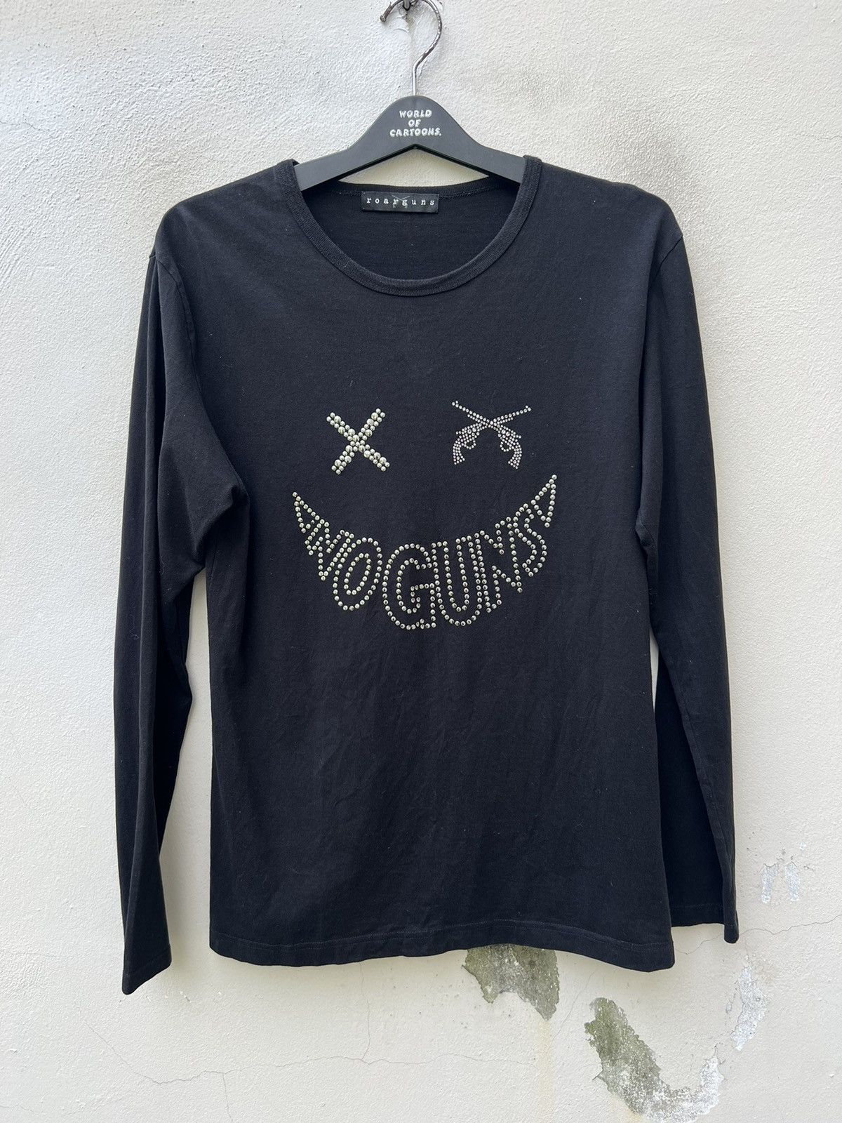 roarguns Roarguns Japan Beaded Spell Out Long Sleeve Black t shirt Size US M / EU 48-50 / 2 - 6 Thumbnail