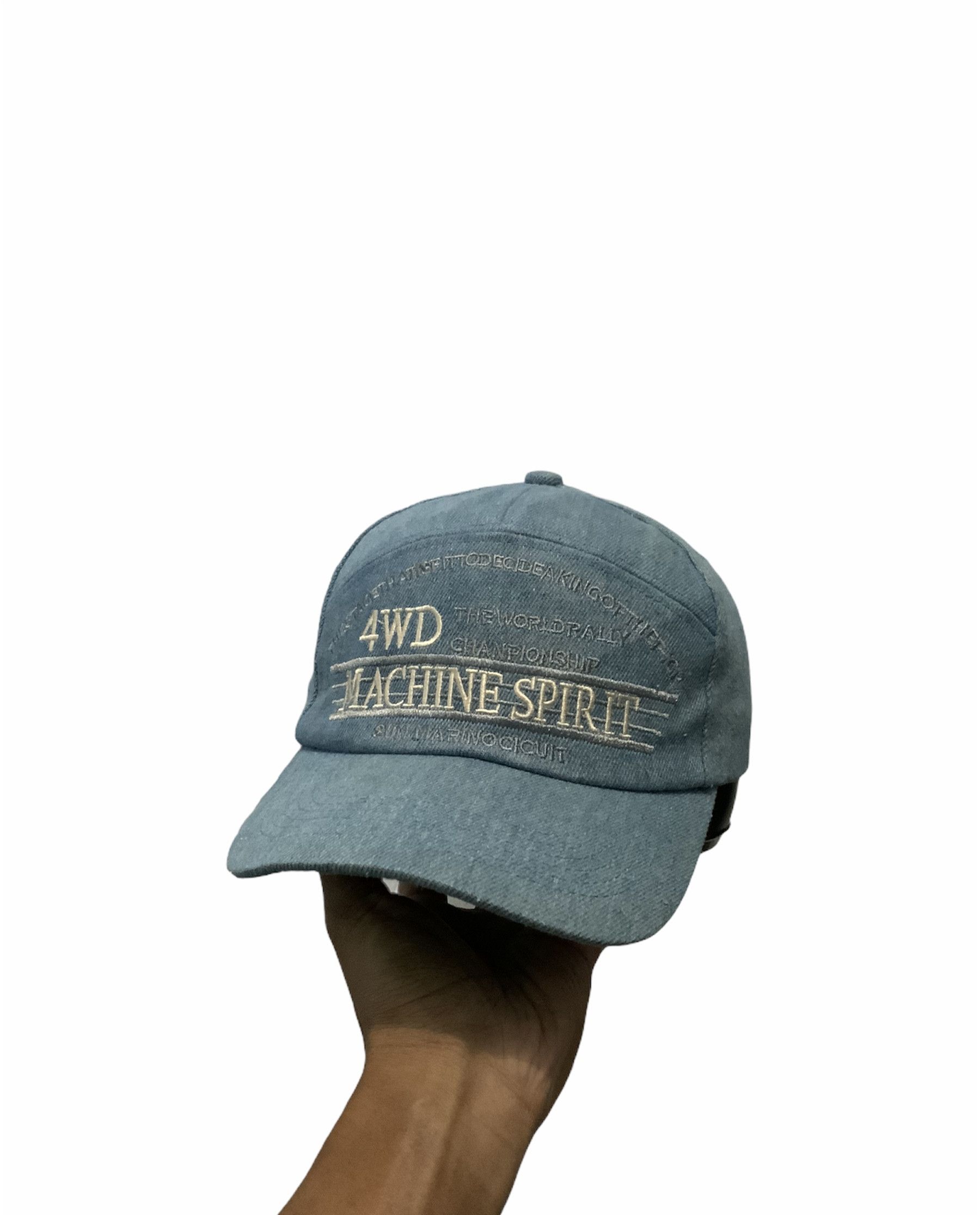 Vintage Vintage 4WD The World Rally Champion Denim Hat Size ONE SIZE - 2 Thumbnail