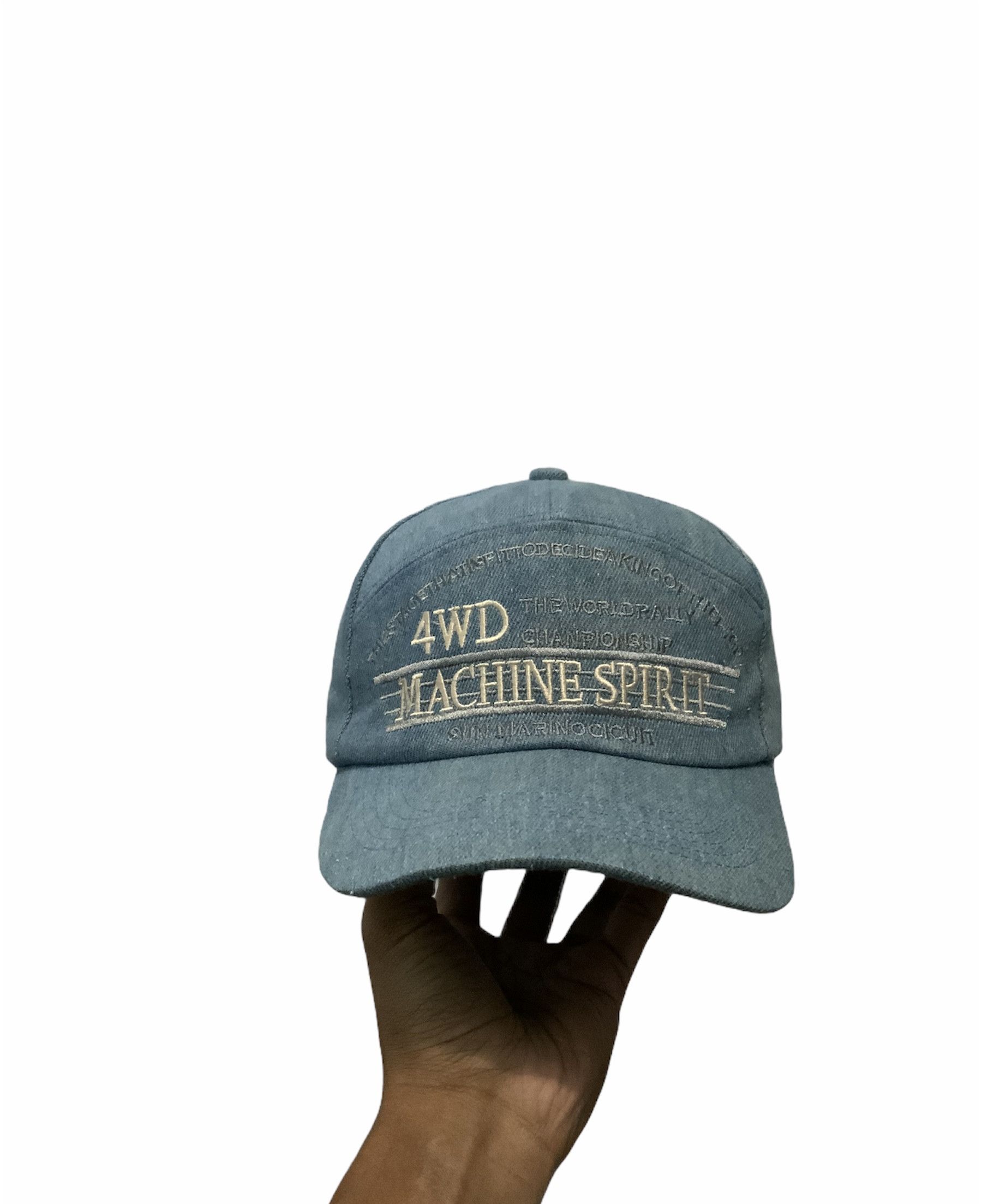 Vintage Vintage 4WD The World Rally Champion Denim Hat Size ONE SIZE - 1 Thumbnail