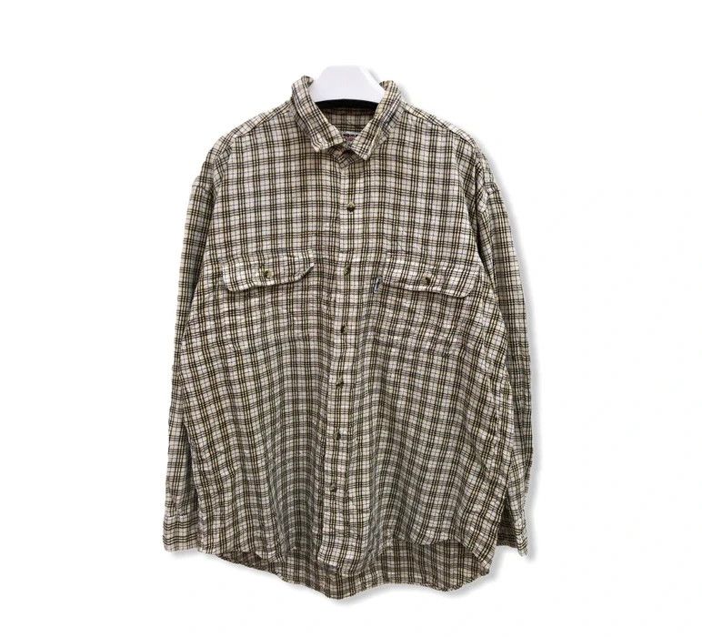 image of Vintage Renoma Plaid Tartan Flannel Shirt, Men's (Size Large)