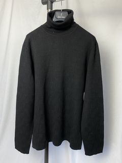 Men's Giant Distorted Damier Crewneck Sweater Wool