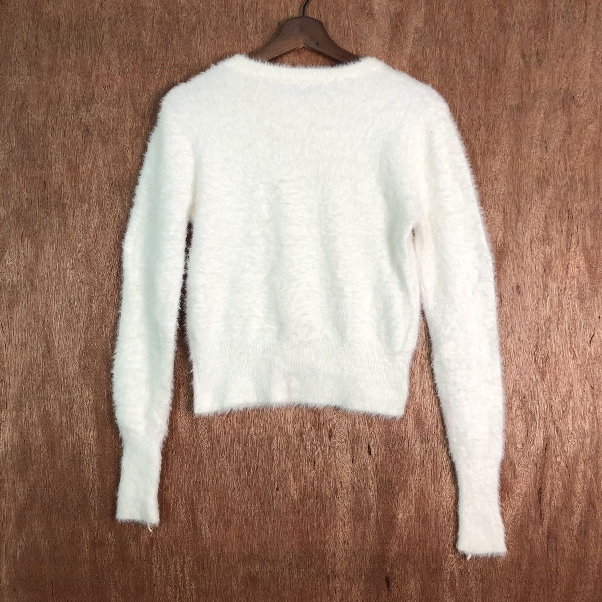 Homespun Knitwear Japan Knit White MOhair Shag Shaggy Knitwear Size US S / EU 44-46 / 1 - 8 Thumbnail