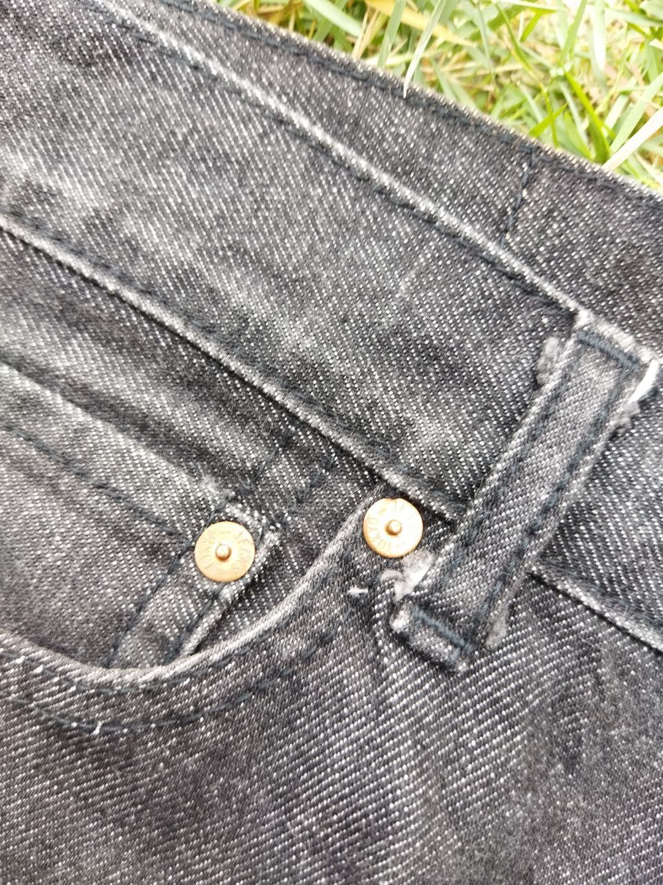 20471120 Japanese Tokyo Jeans Handcraft Snake Leather Pocket Jeans Size US 31 - 11 Thumbnail