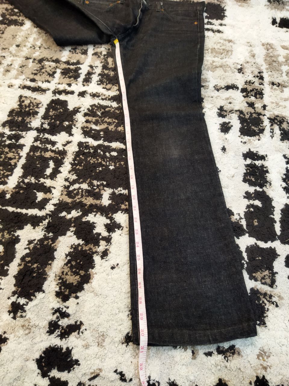 20471120 Japanese Tokyo Jeans Handcraft Snake Leather Pocket Jeans Size US 31 - 15 Thumbnail