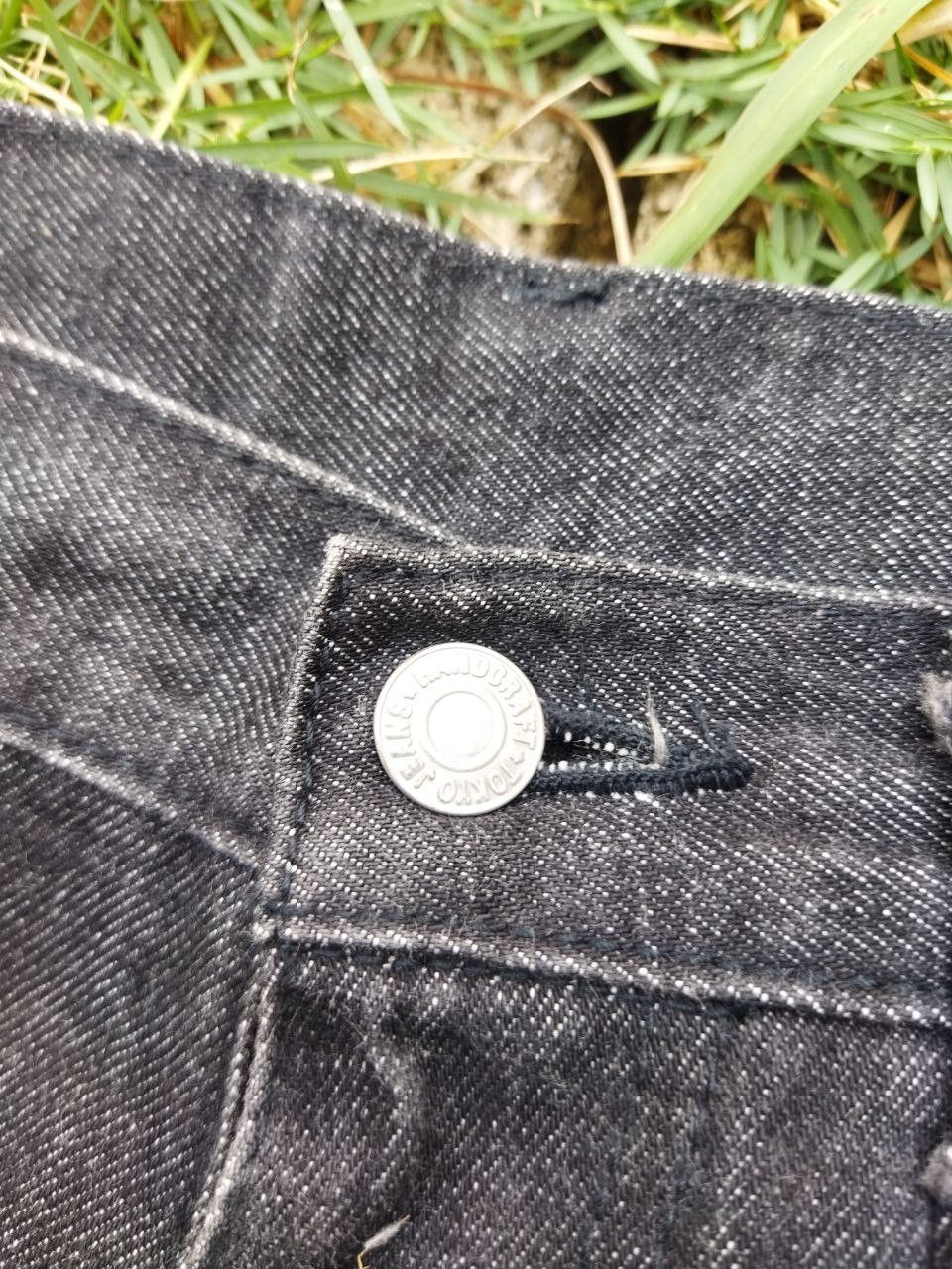 20471120 Japanese Tokyo Jeans Handcraft Snake Leather Pocket Jeans Size US 31 - 12 Thumbnail