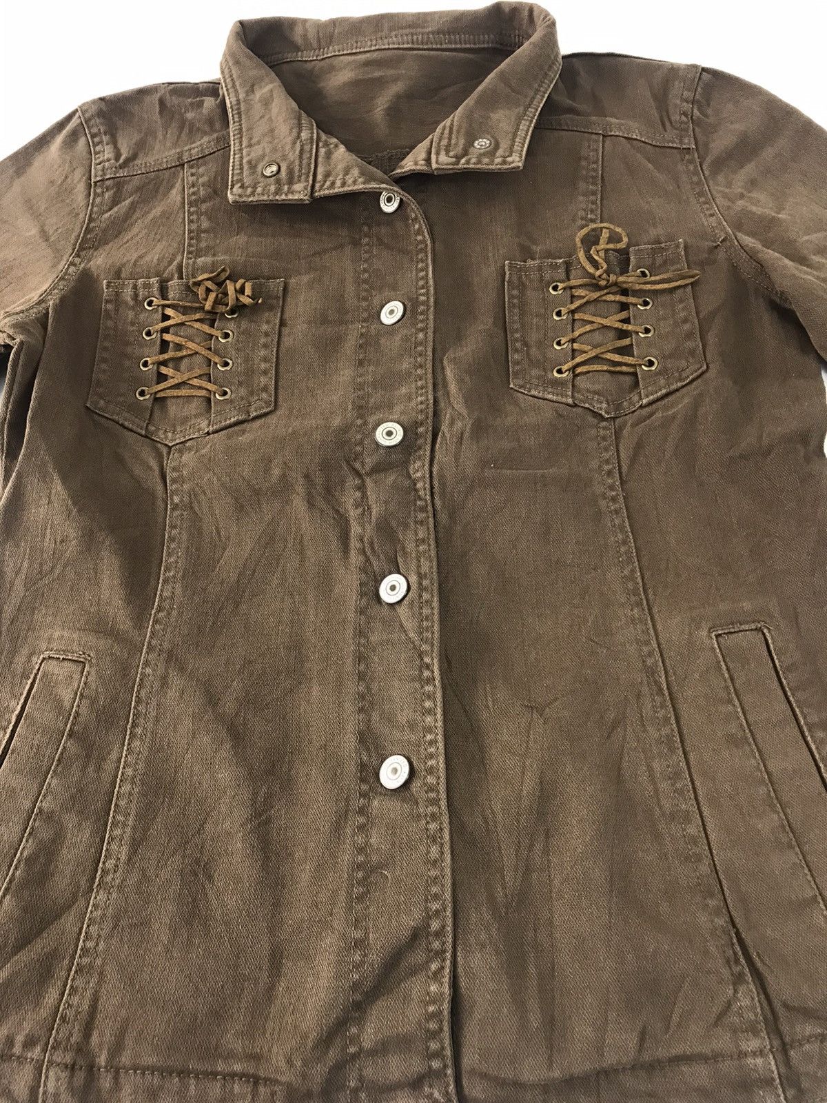 Japanese Brand Button Up Double Pocket Trucker Western Jacket Size S / US 4 / IT 40 - 2 Thumbnail