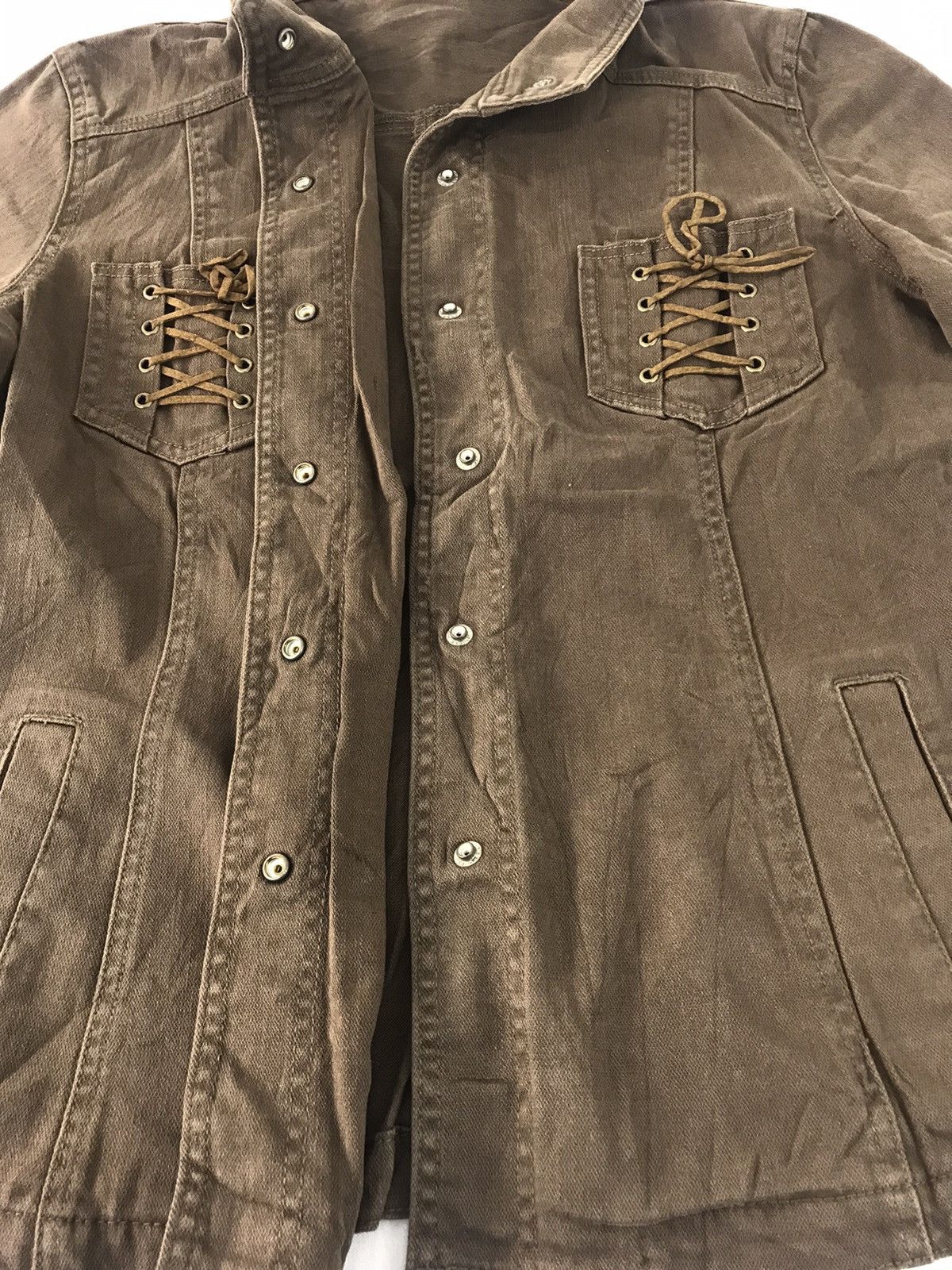 Japanese Brand Button Up Double Pocket Trucker Western Jacket Size S / US 4 / IT 40 - 3 Thumbnail