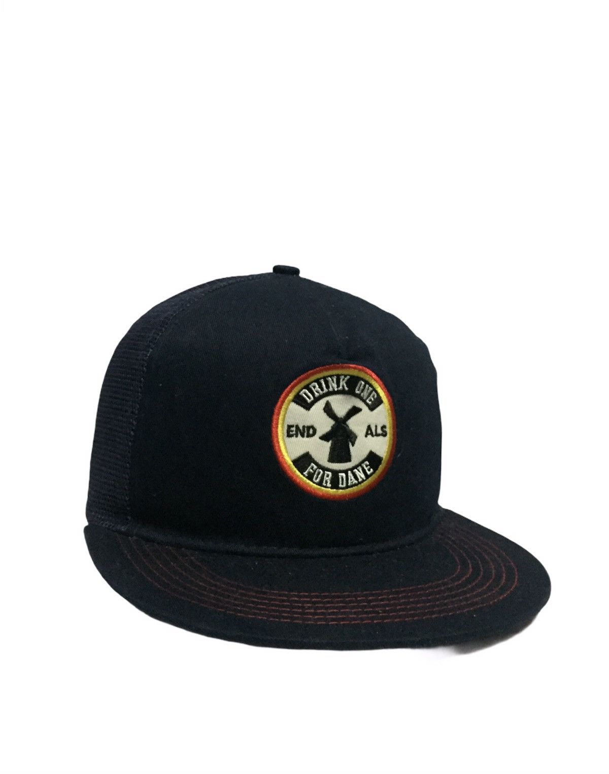Japanese Brand Dutch Bros Drink One For Dane Patches Trucker Hat Size ONE SIZE - 1 Thumbnail