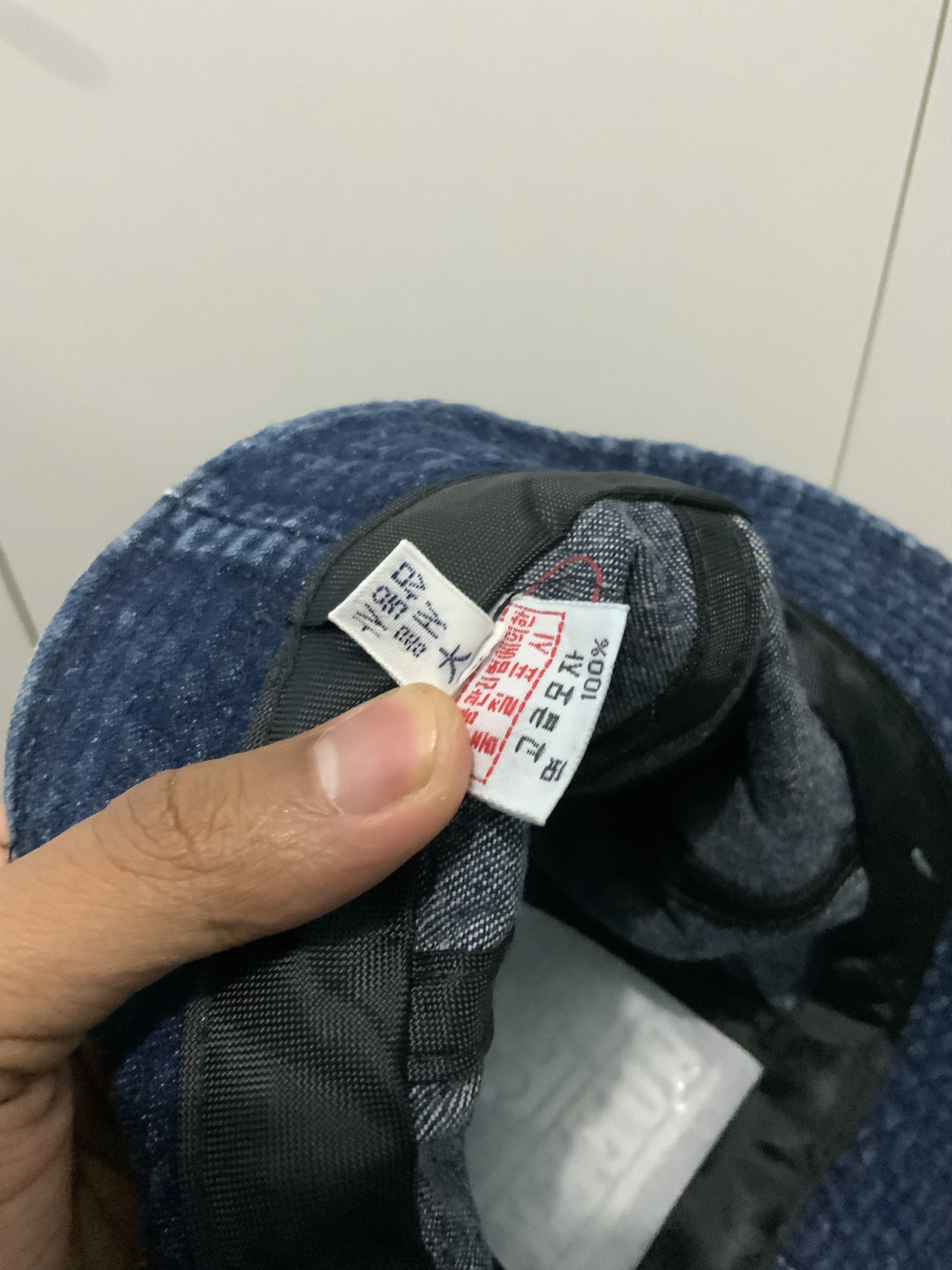 Japanese Brand Queen Spellout Denime Bucket Hat Size ONE SIZE - 14 Thumbnail