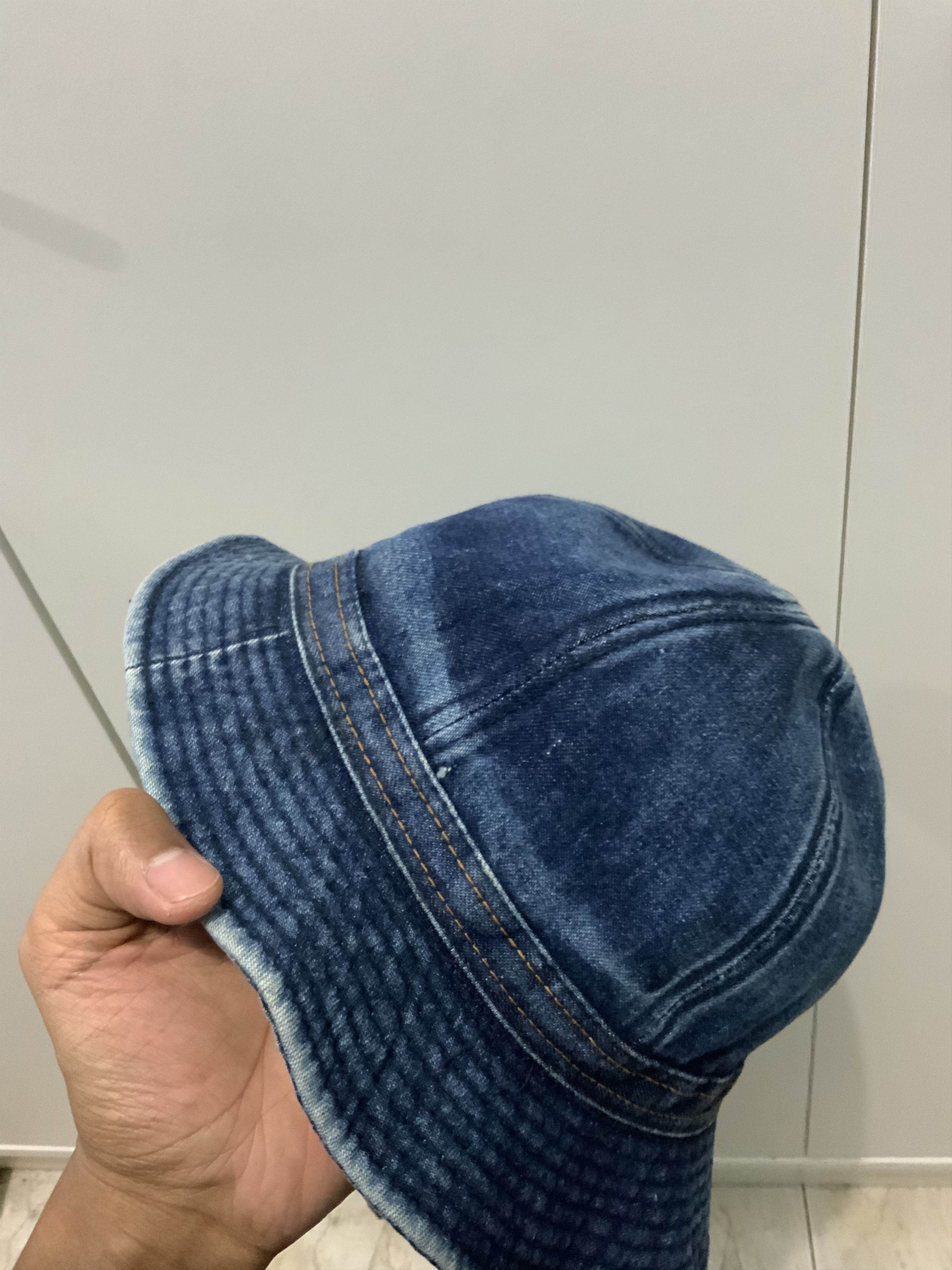 Japanese Brand Queen Spellout Denime Bucket Hat Size ONE SIZE - 11 Thumbnail