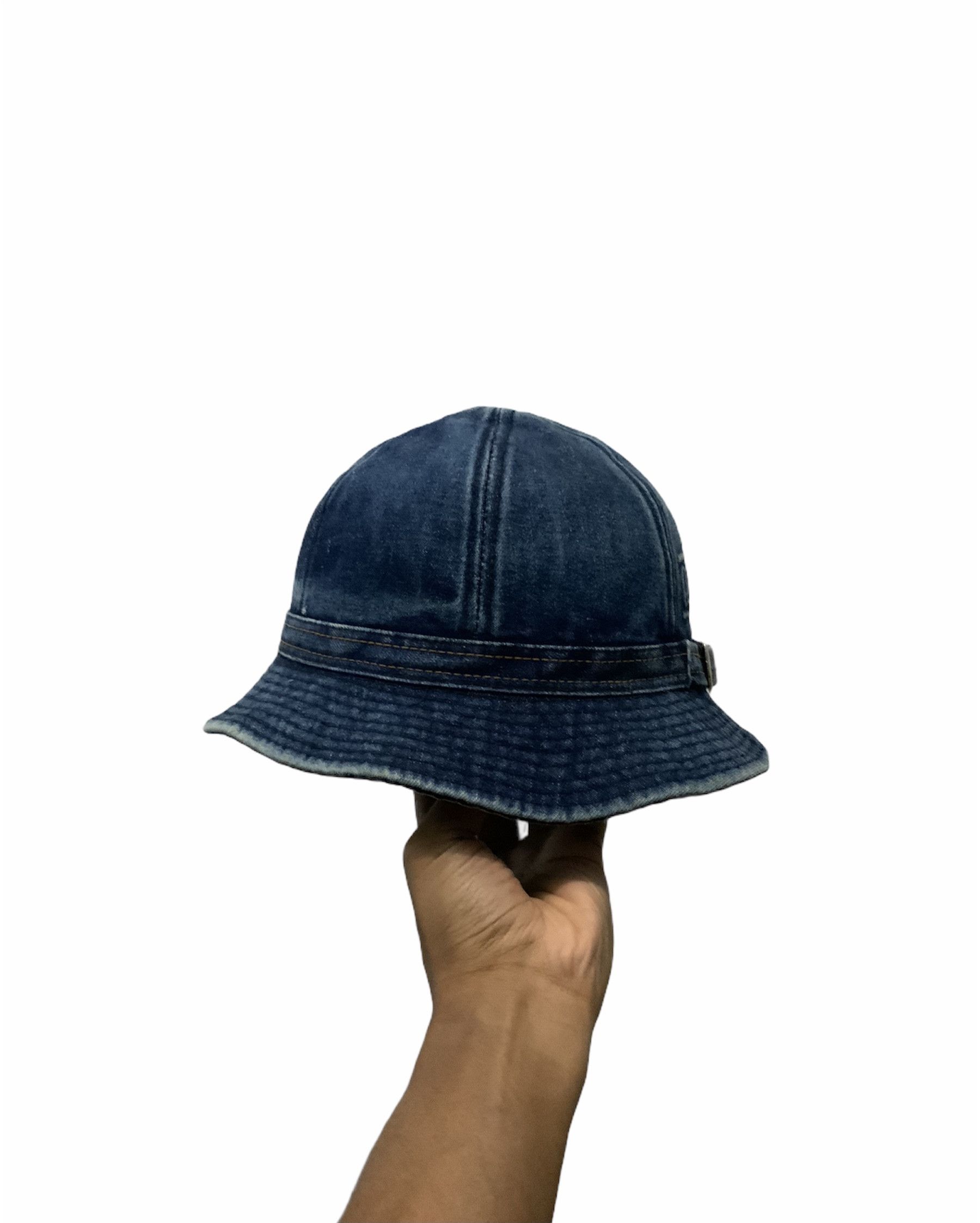 Japanese Brand Queen Spellout Denime Bucket Hat Size ONE SIZE - 4 Thumbnail
