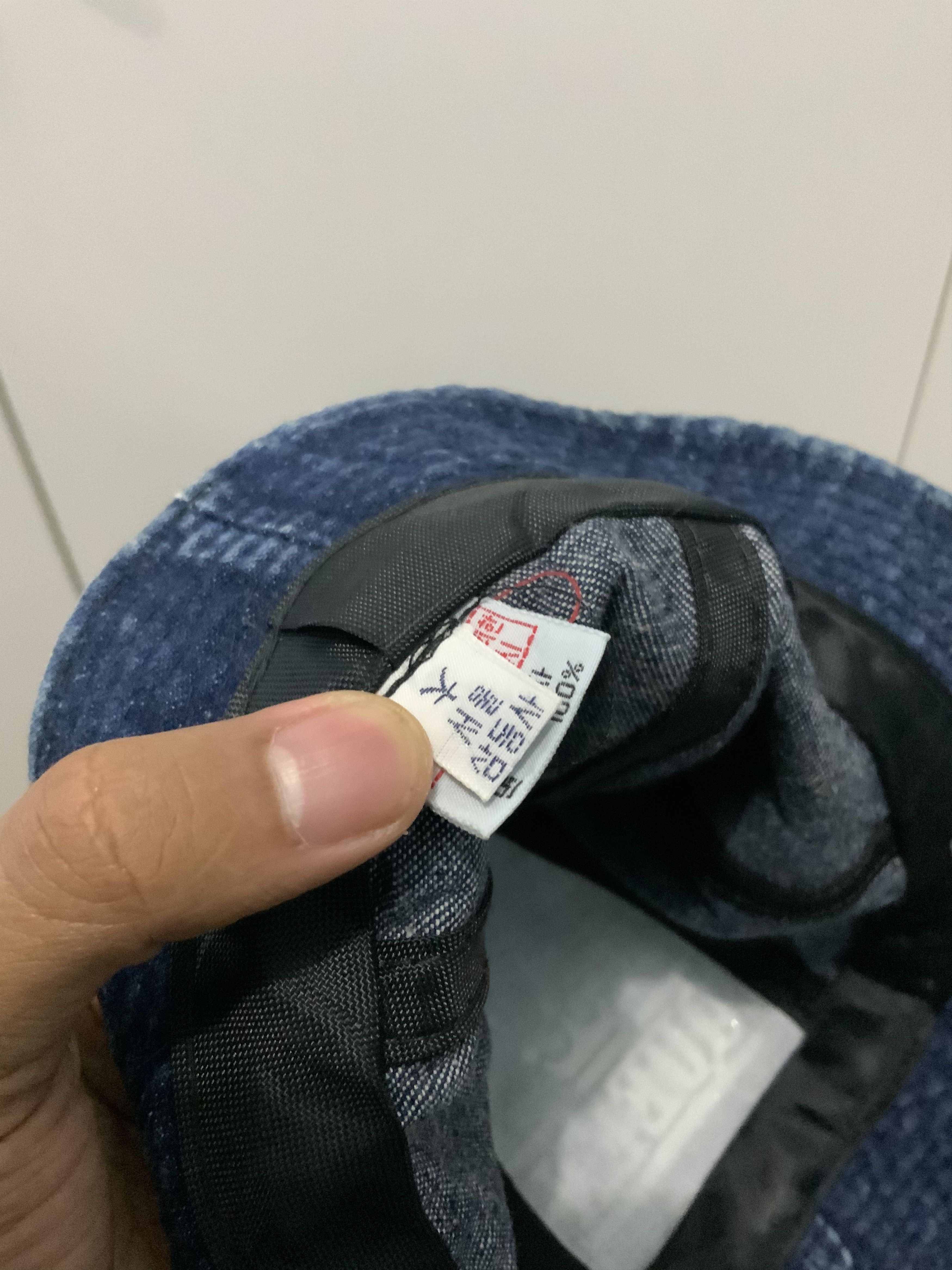 Japanese Brand Queen Spellout Denime Bucket Hat Size ONE SIZE - 16 Thumbnail