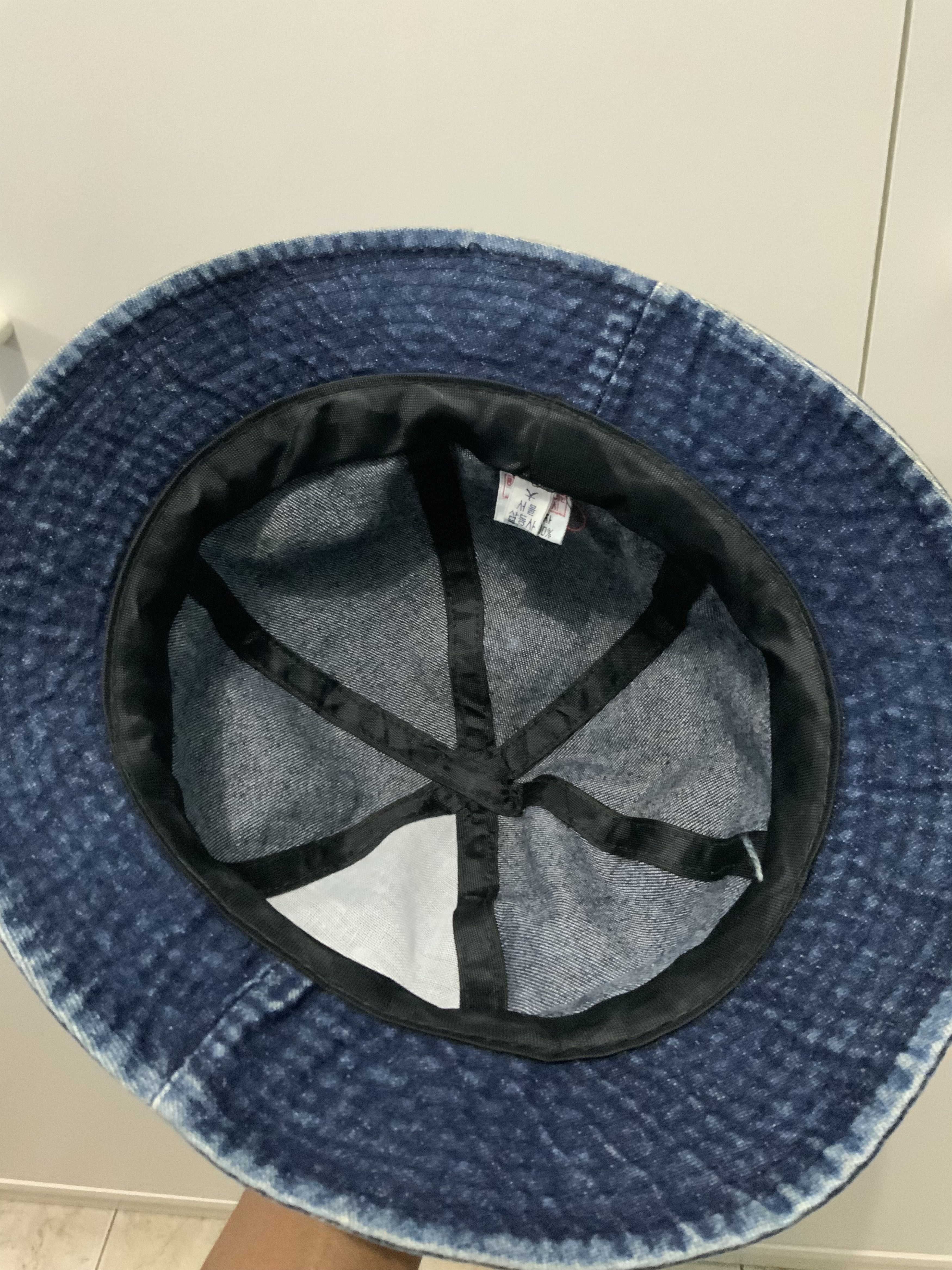 Japanese Brand Queen Spellout Denime Bucket Hat Size ONE SIZE - 12 Thumbnail