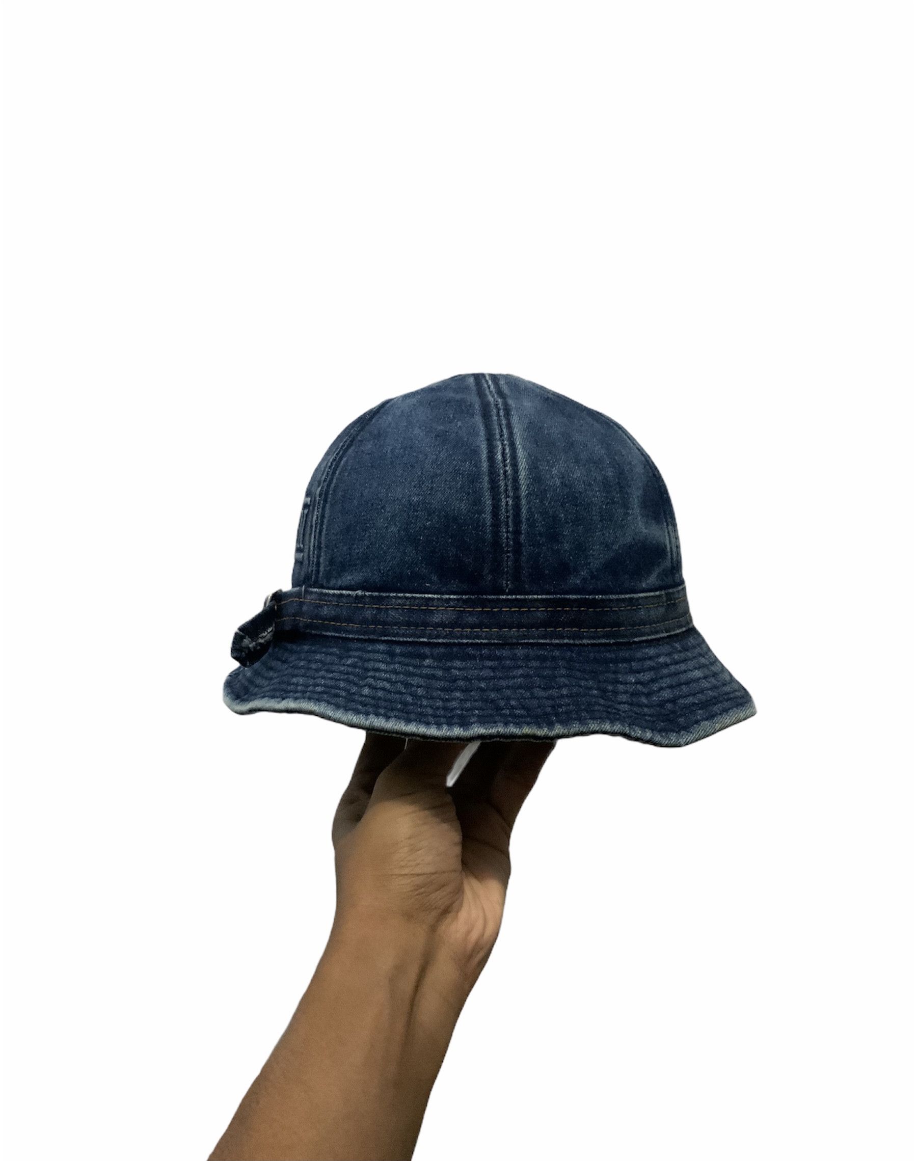 Japanese Brand Queen Spellout Denime Bucket Hat Size ONE SIZE - 5 Thumbnail