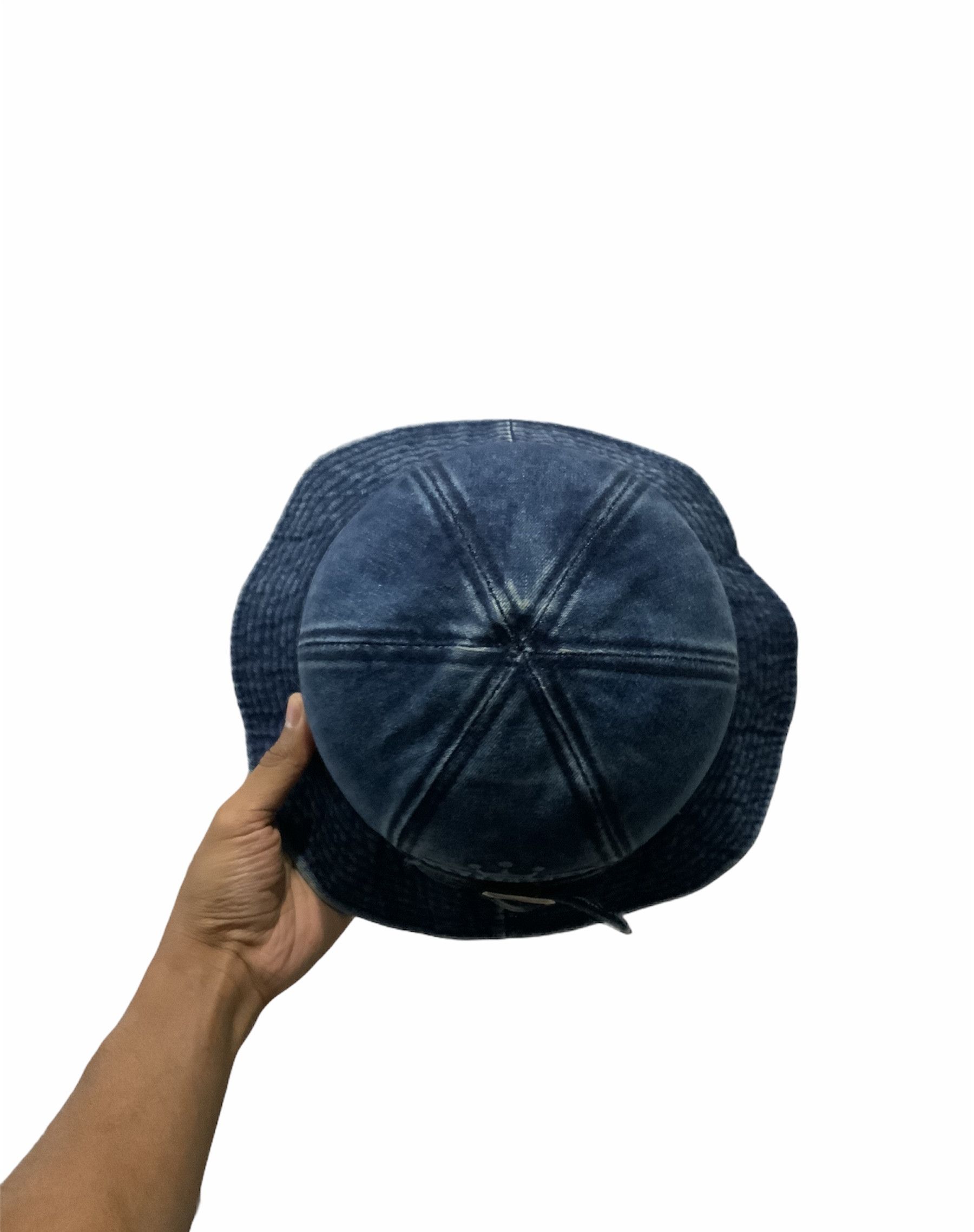 Japanese Brand Queen Spellout Denime Bucket Hat Size ONE SIZE - 7 Thumbnail