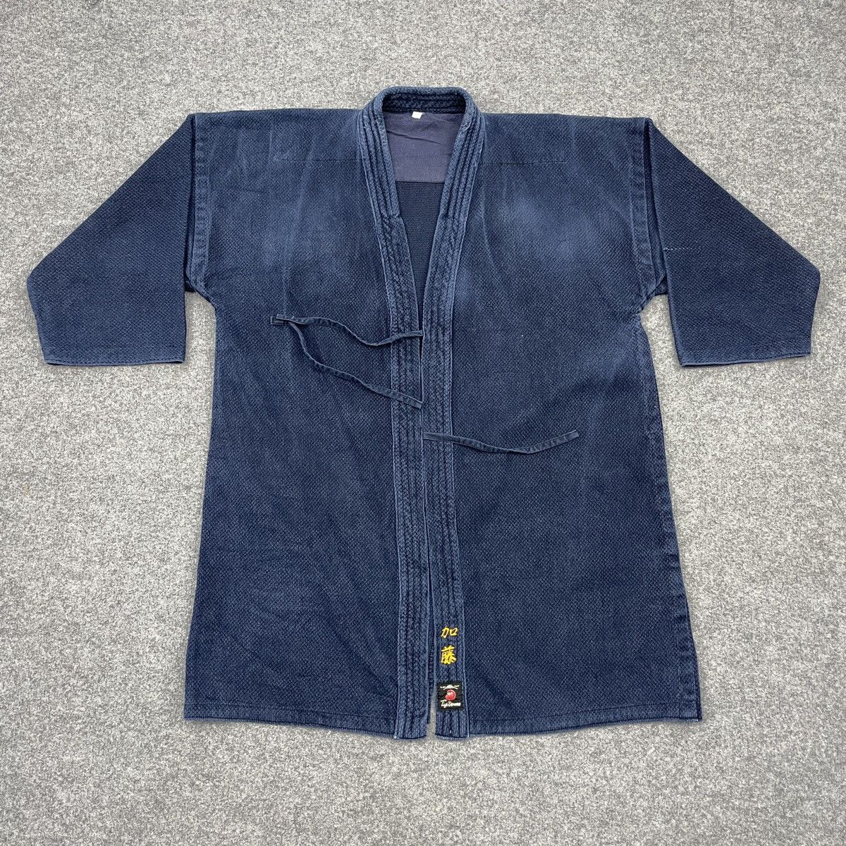 Japanese Brand Vintage Fuji Daruma Indigo Kimono Light Jacket Size US L / EU 52-54 / 3 - 1 Thumbnail