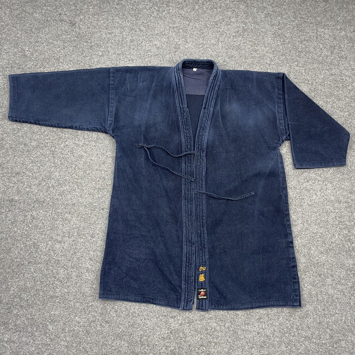 Japanese Brand Vintage Fuji Daruma Indigo Kimono Light Jacket Size US L / EU 52-54 / 3 - 4 Thumbnail