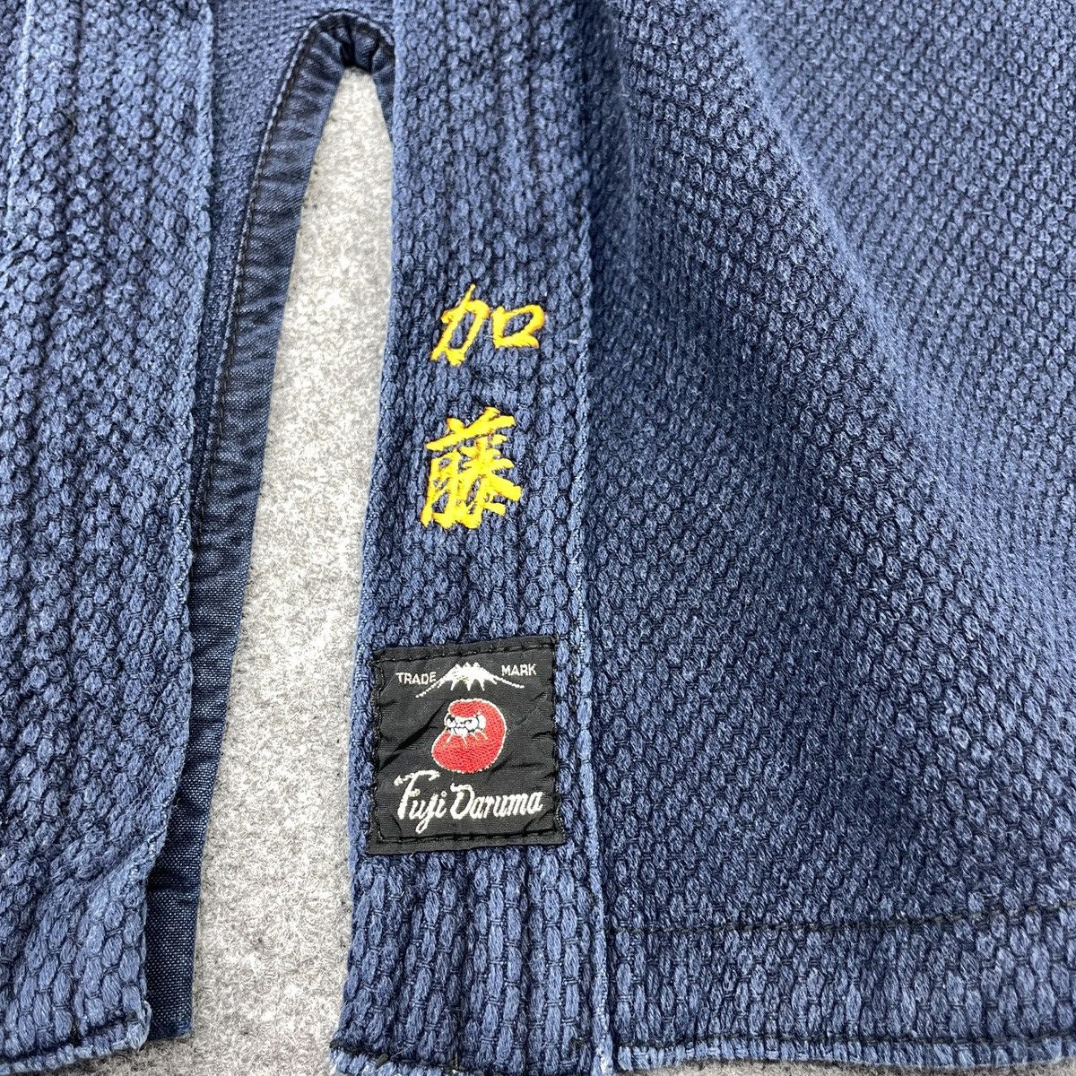 Japanese Brand Vintage Fuji Daruma Indigo Kimono Light Jacket Size US L / EU 52-54 / 3 - 3 Thumbnail