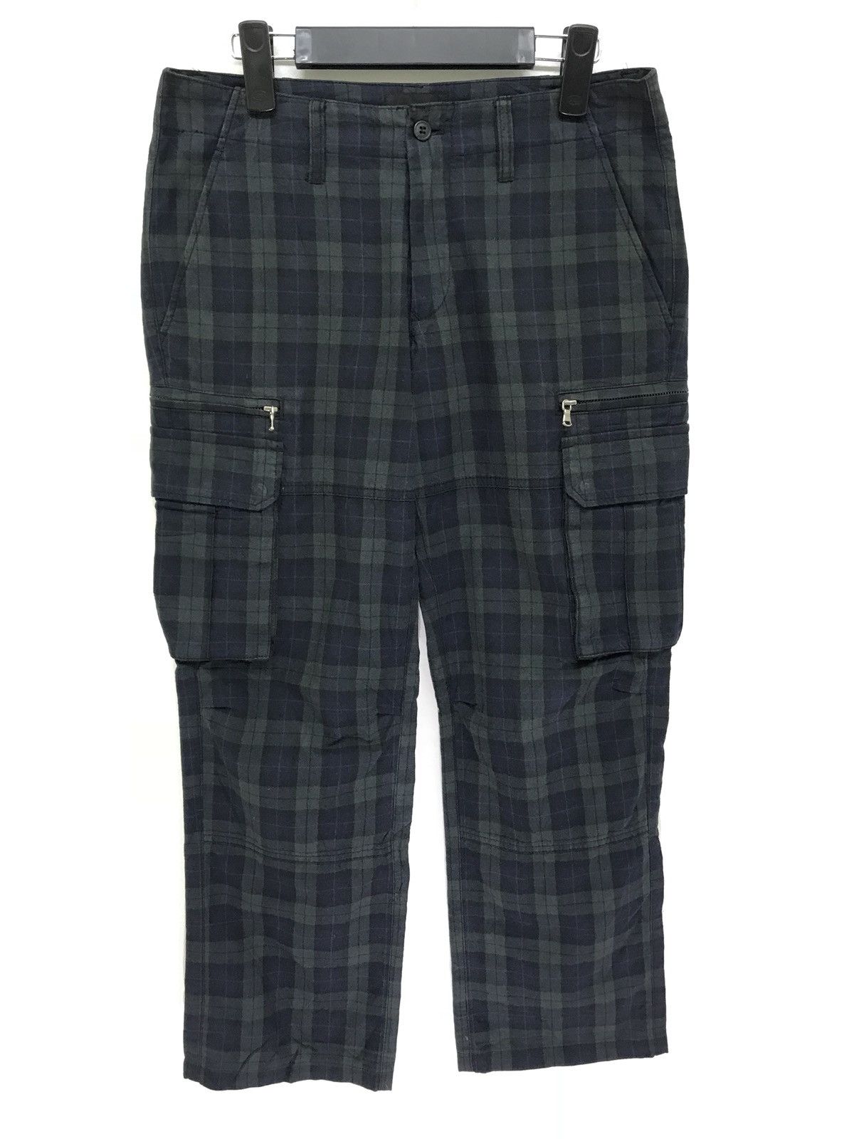 Japanese Brand Japan Brand Tete Homme Cropped Pant Cargo Tartan Regular Size US 30 / EU 46 - 1 Thumbnail