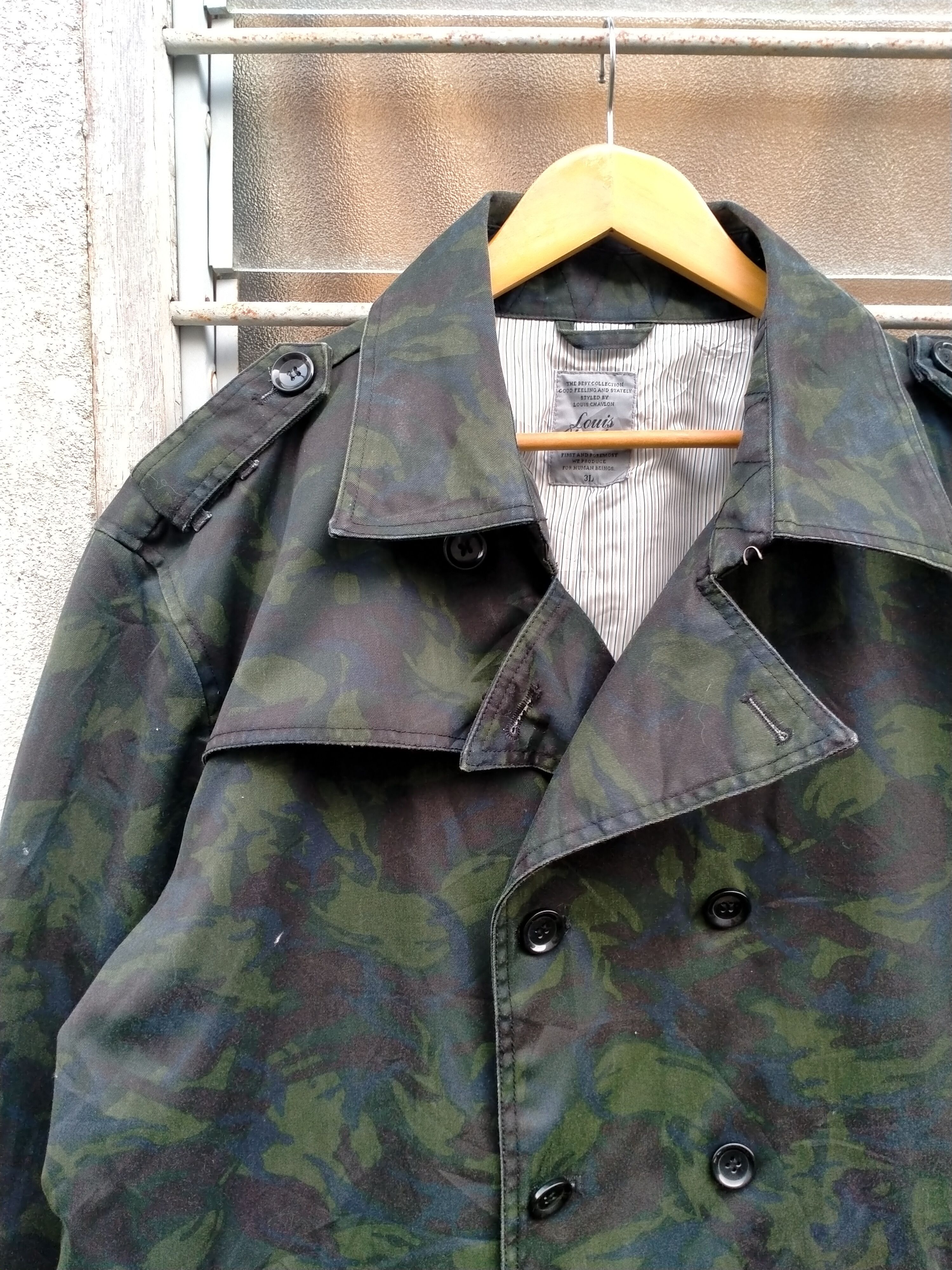 Japanese Brand ⚡️Steals⚡️ Louis Chavlon Camo Overcoat Size US XL / EU 56 / 4 - 6 Thumbnail